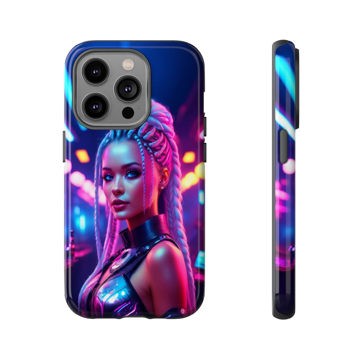 Futuristic Cyberpunk Female Cell Phone Case 007