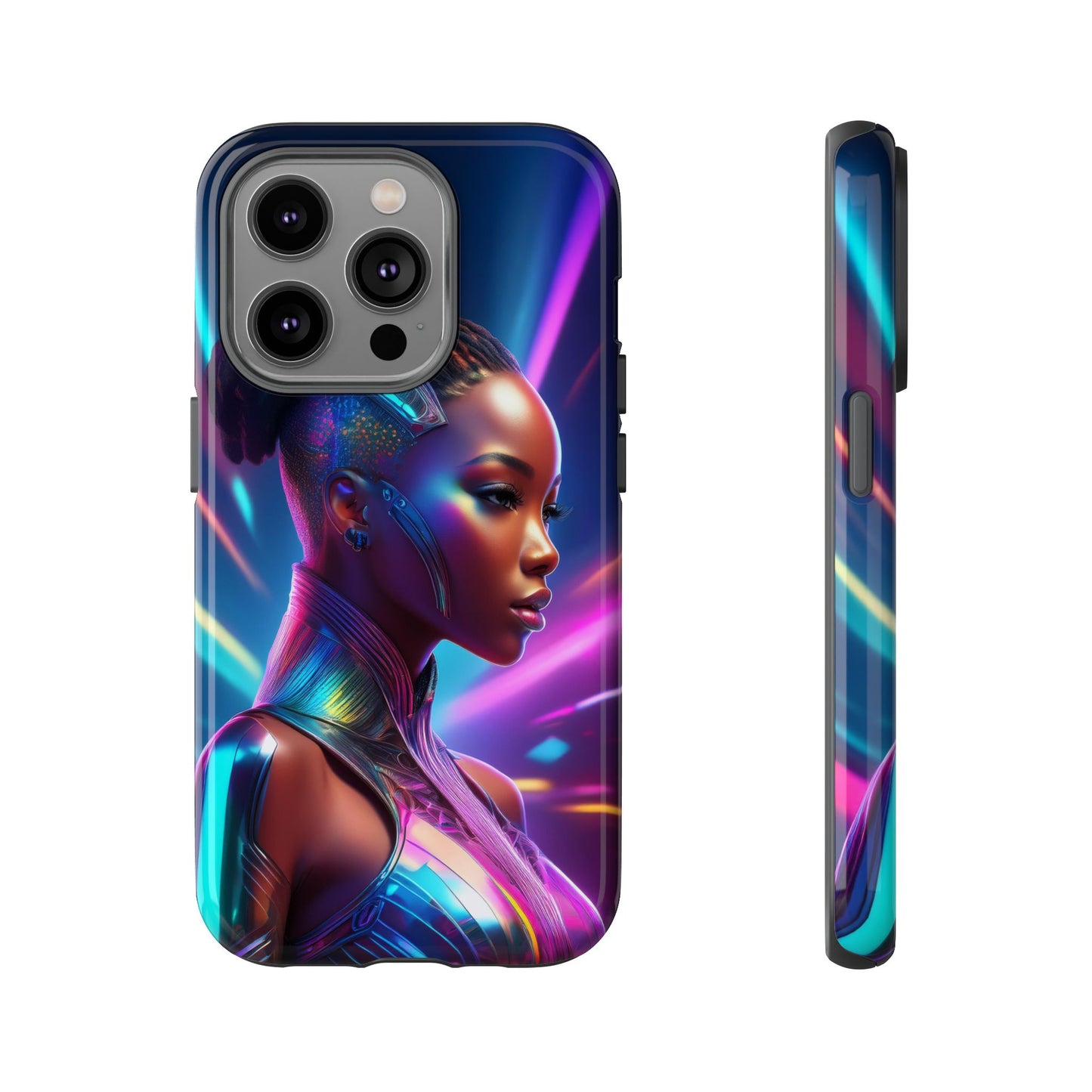 Futuristic Cyberpunk Female Cell Phone Case 014