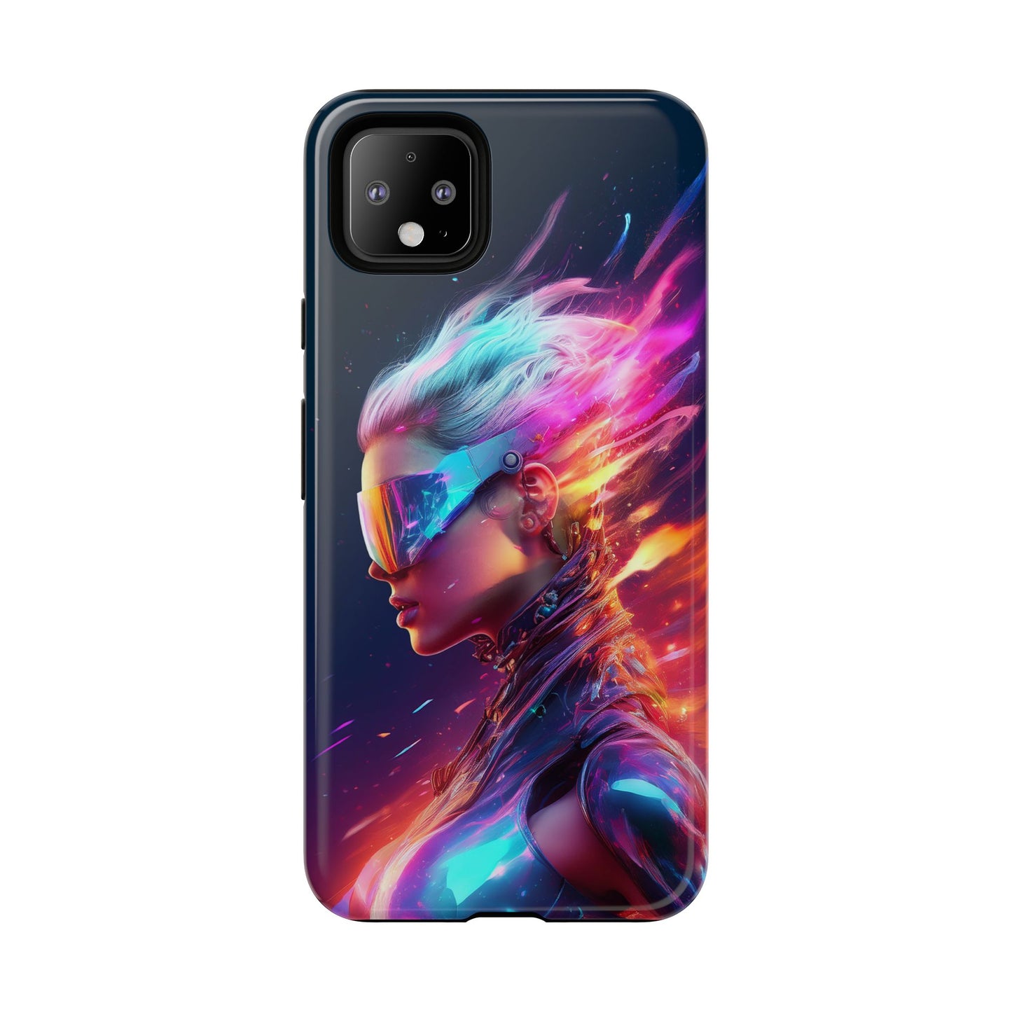 Futuristic Cyberpunk Female Cell Phone Case 025