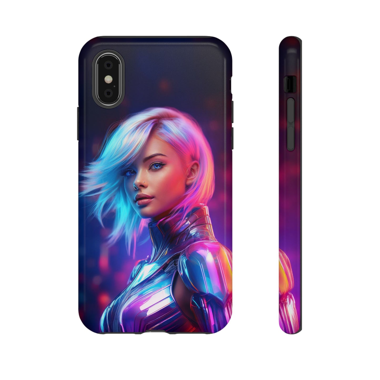 Futuristic Cyberpunk Female Cell Phone Case 028