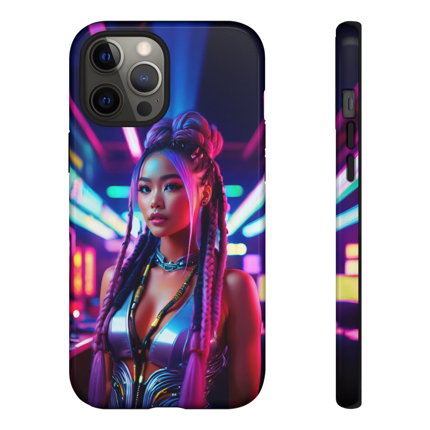 Futuristic Cyberpunk Female Cell Phone Case 008