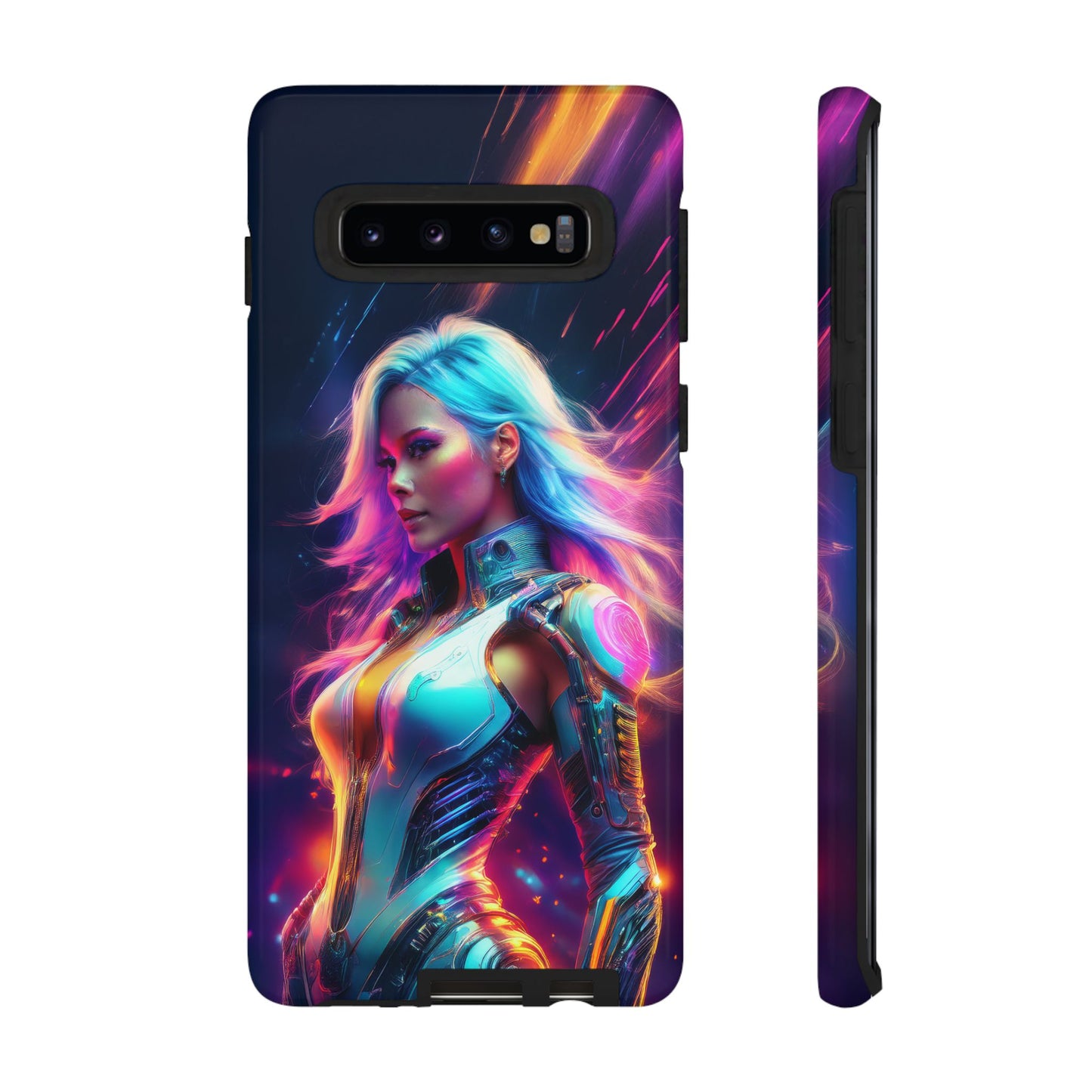 Futuristic Cyberpunk Female Cell Phone Case 012