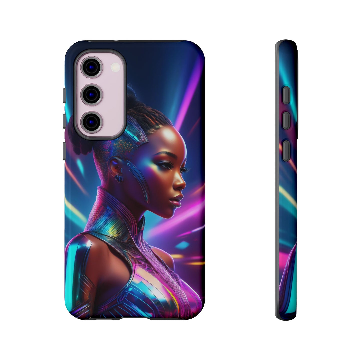 Futuristic Cyberpunk Female Cell Phone Case 014