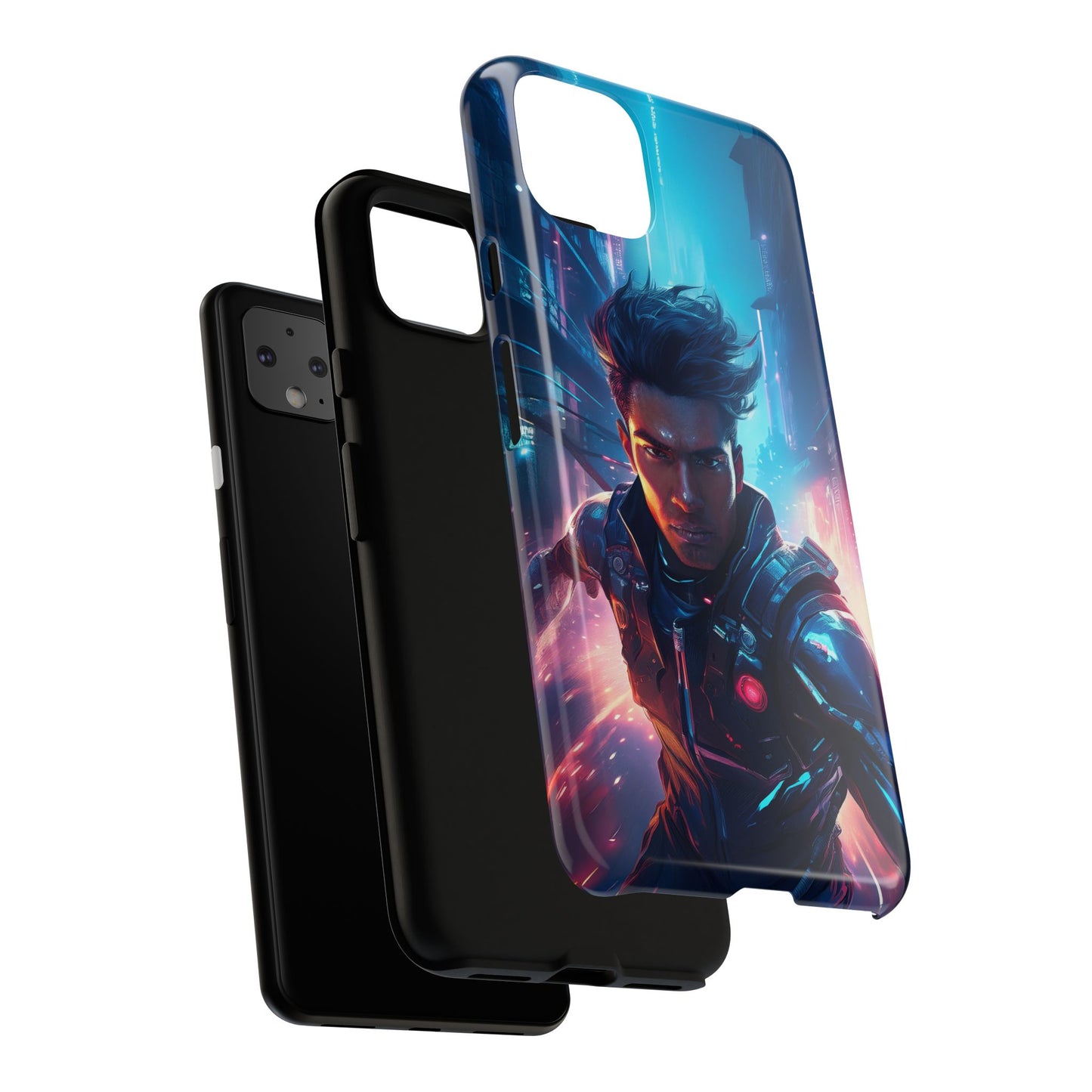 Futuristic Cyberpunk Male Cell Phone Case 017