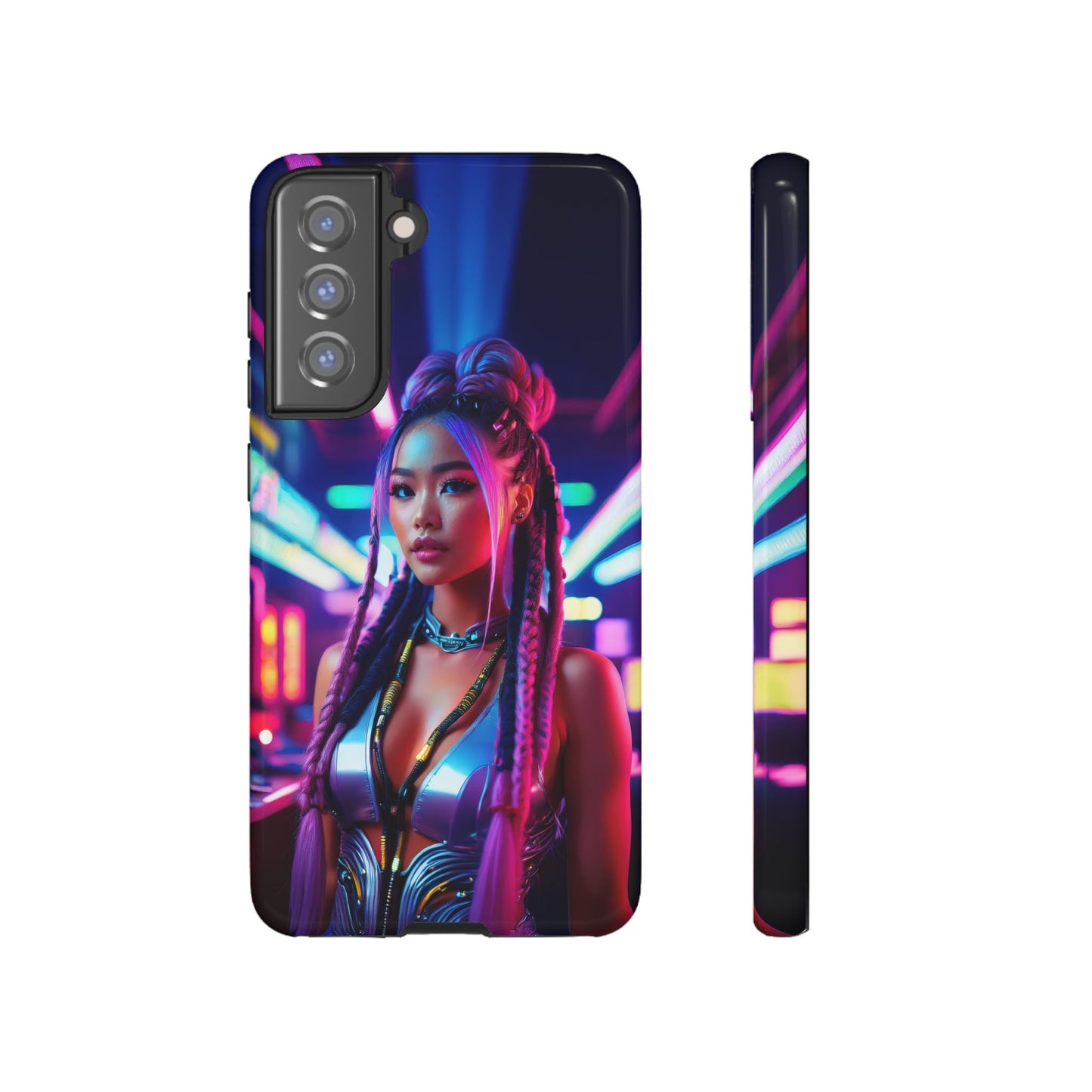 Futuristic Cyberpunk Female Cell Phone Case 008