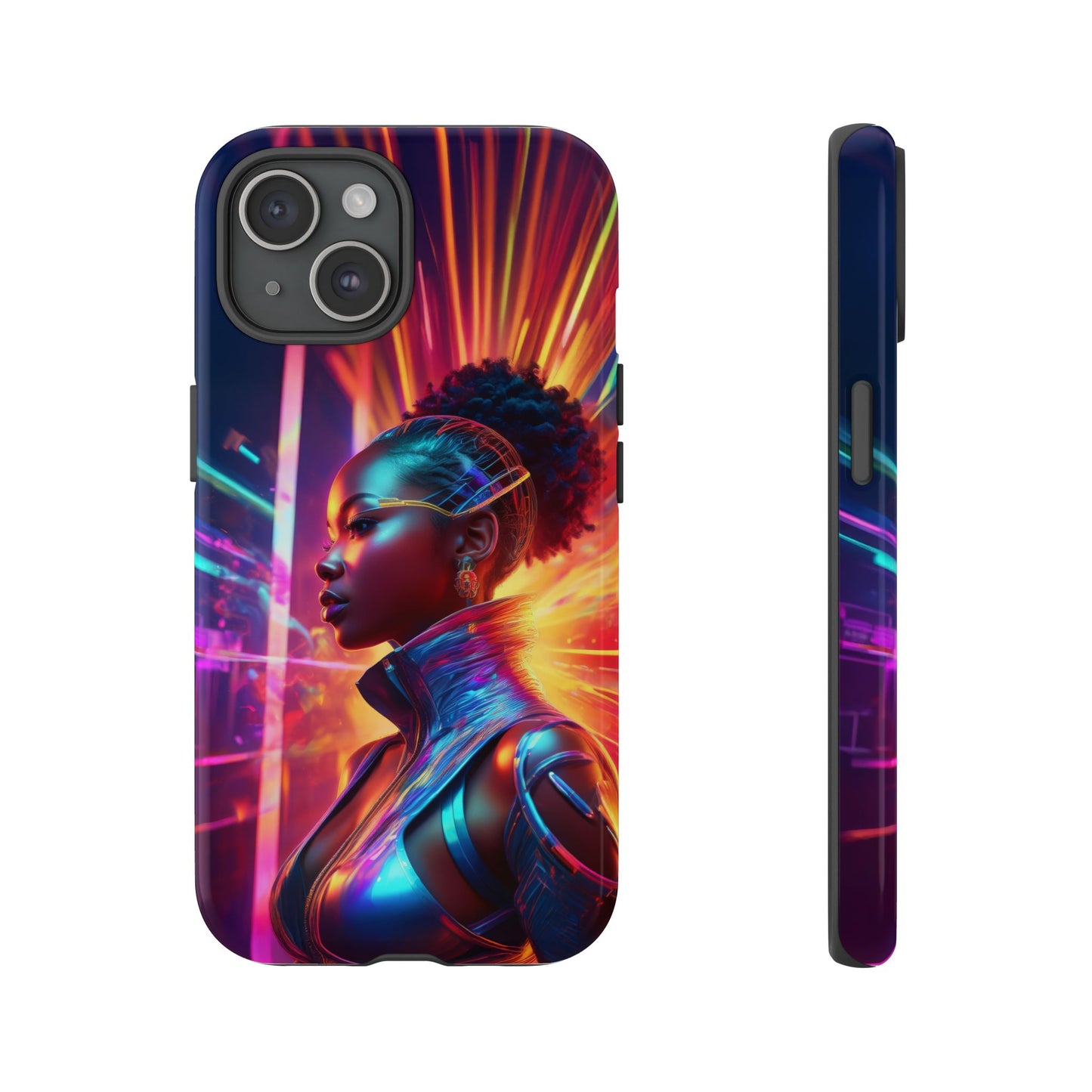 Futuristic Cyberpunk Female Cell Phone Case 001