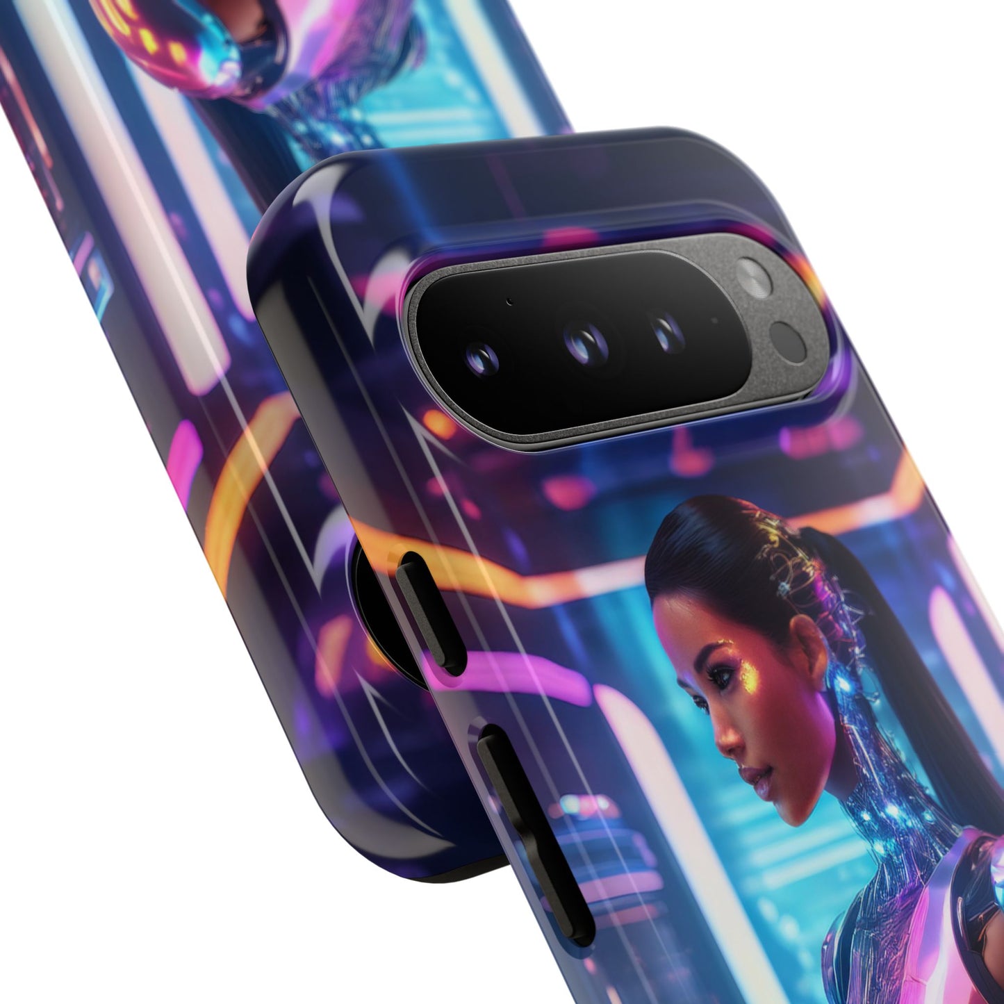 Futuristic Human Android Hybrid Cell Phone Case 016