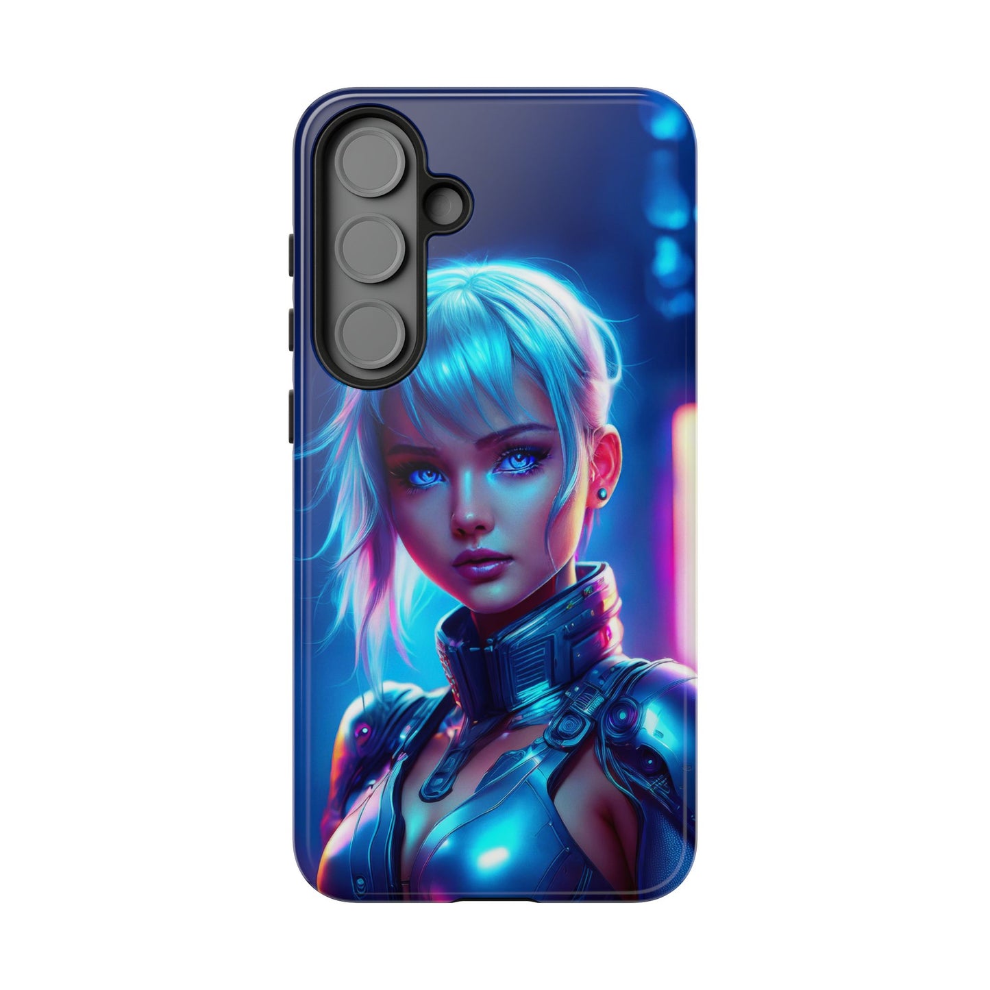 Futuristic Cyberpunk Female Cell Phone Case 013