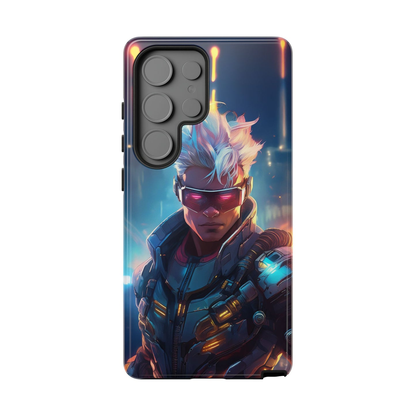 Futuristic Cyberpunk Male Cell Phone Case 018