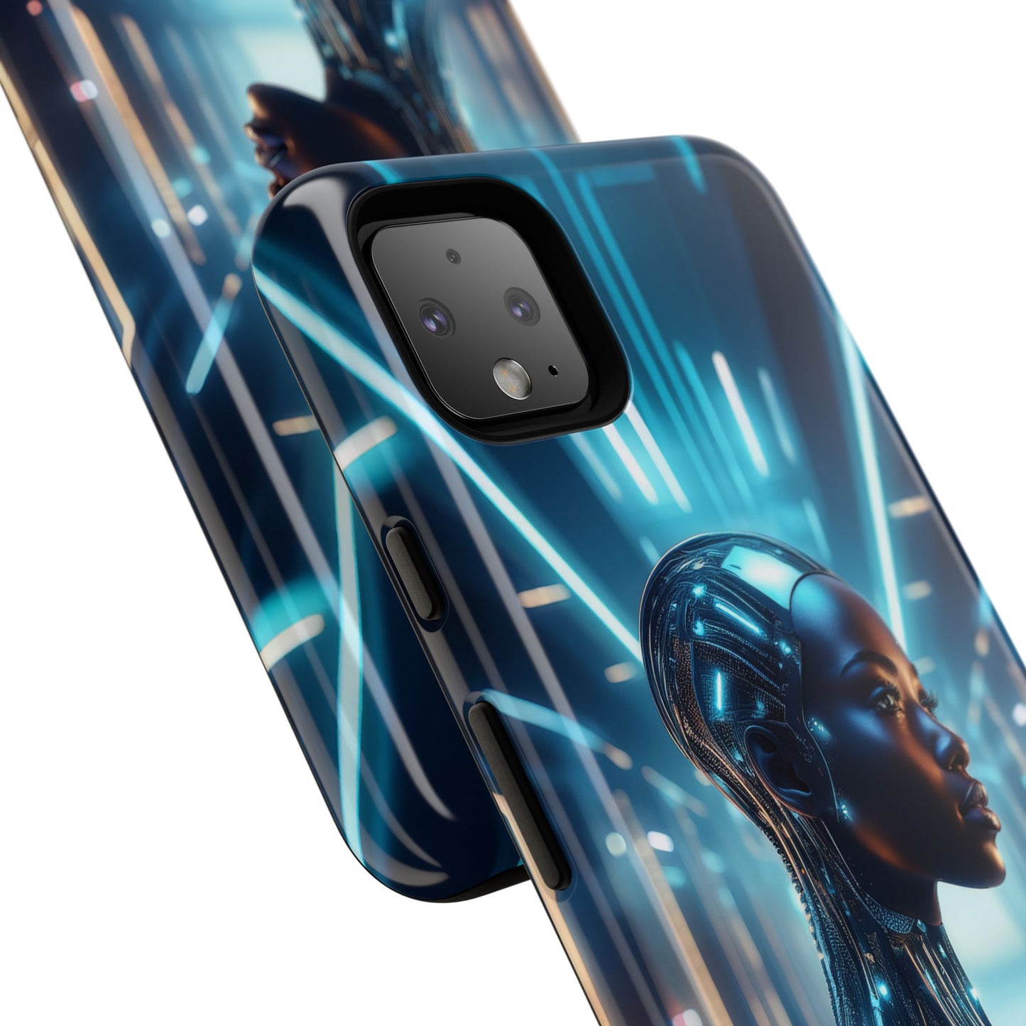 Futuristic Human Android Hybrid Cell Phone Case 003