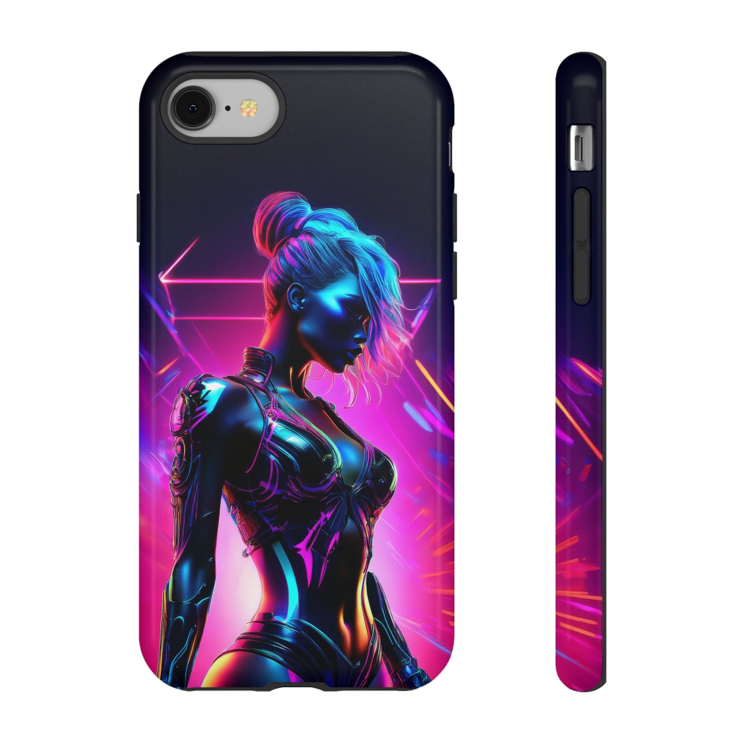 Futuristic Cyberpunk Female Cell Phone Case 017