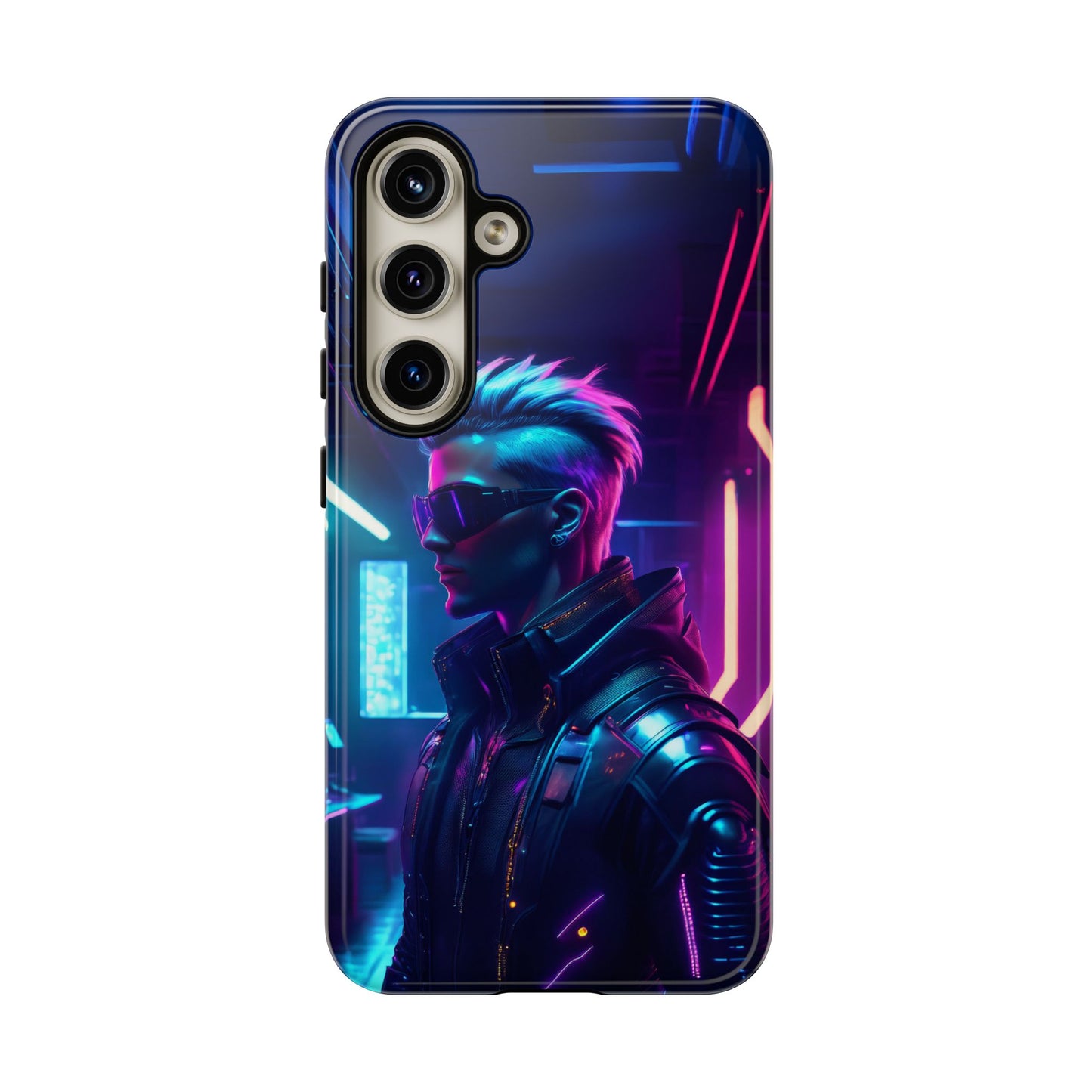 Futuristic Cyberpunk Male Cell Phone Case 002