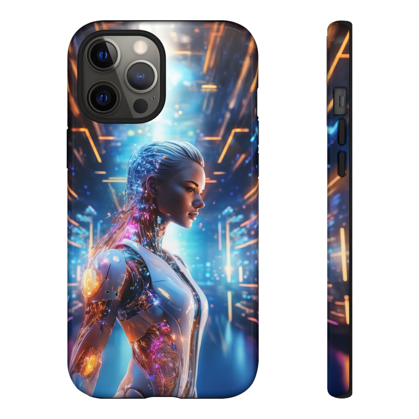 Futuristic Human Android Hybrid Cell Phone Case 008