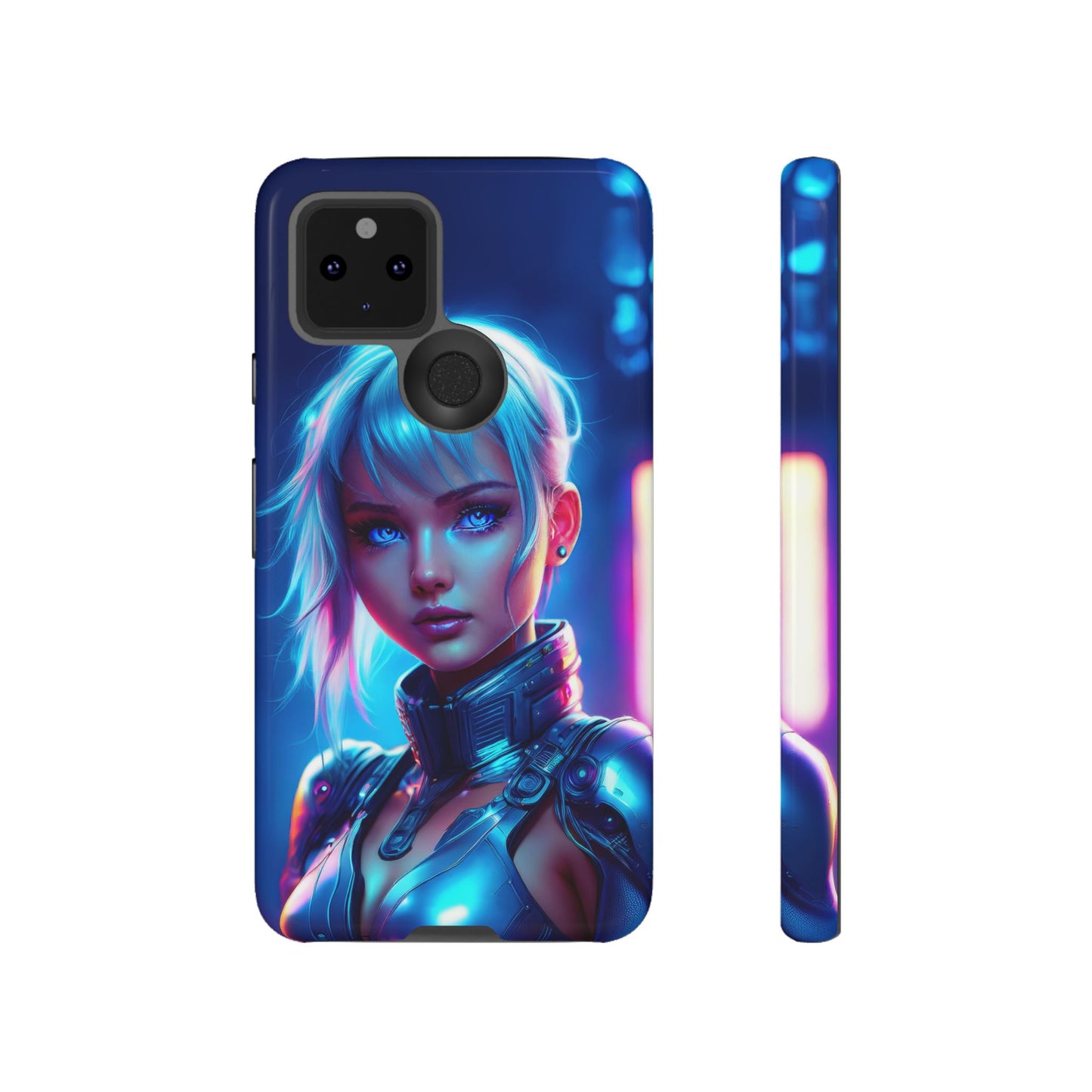 Futuristic Cyberpunk Female Cell Phone Case 013