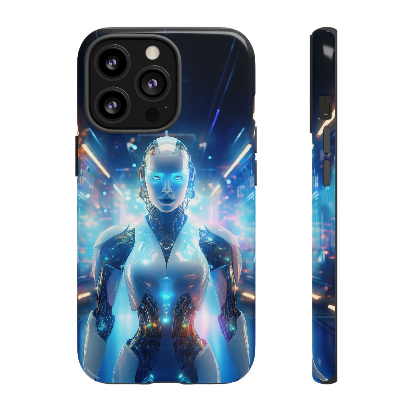 Futuristic Human Android Hybrid Cell Phone Case 012