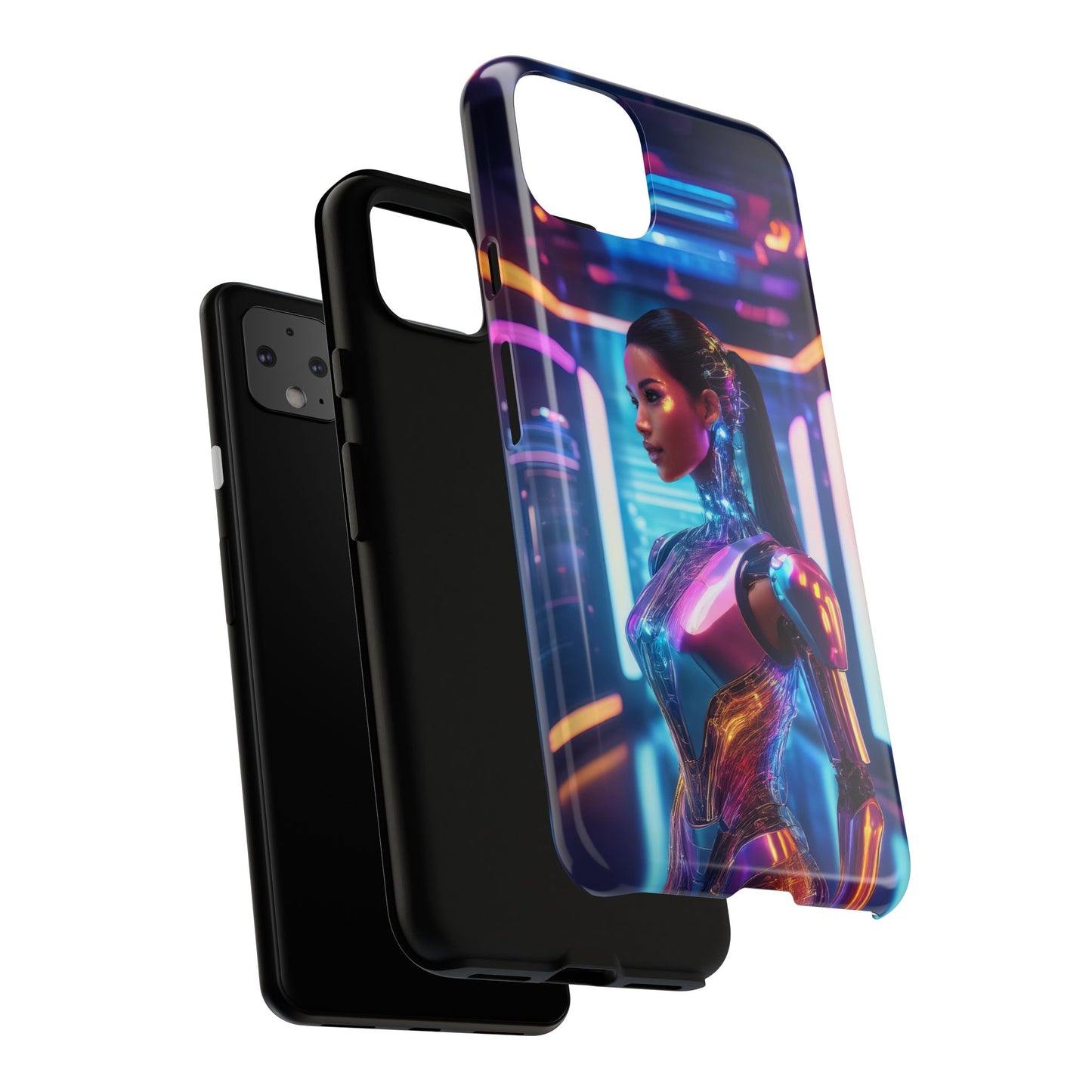 Futuristic Human Android Hybrid Cell Phone Case 016