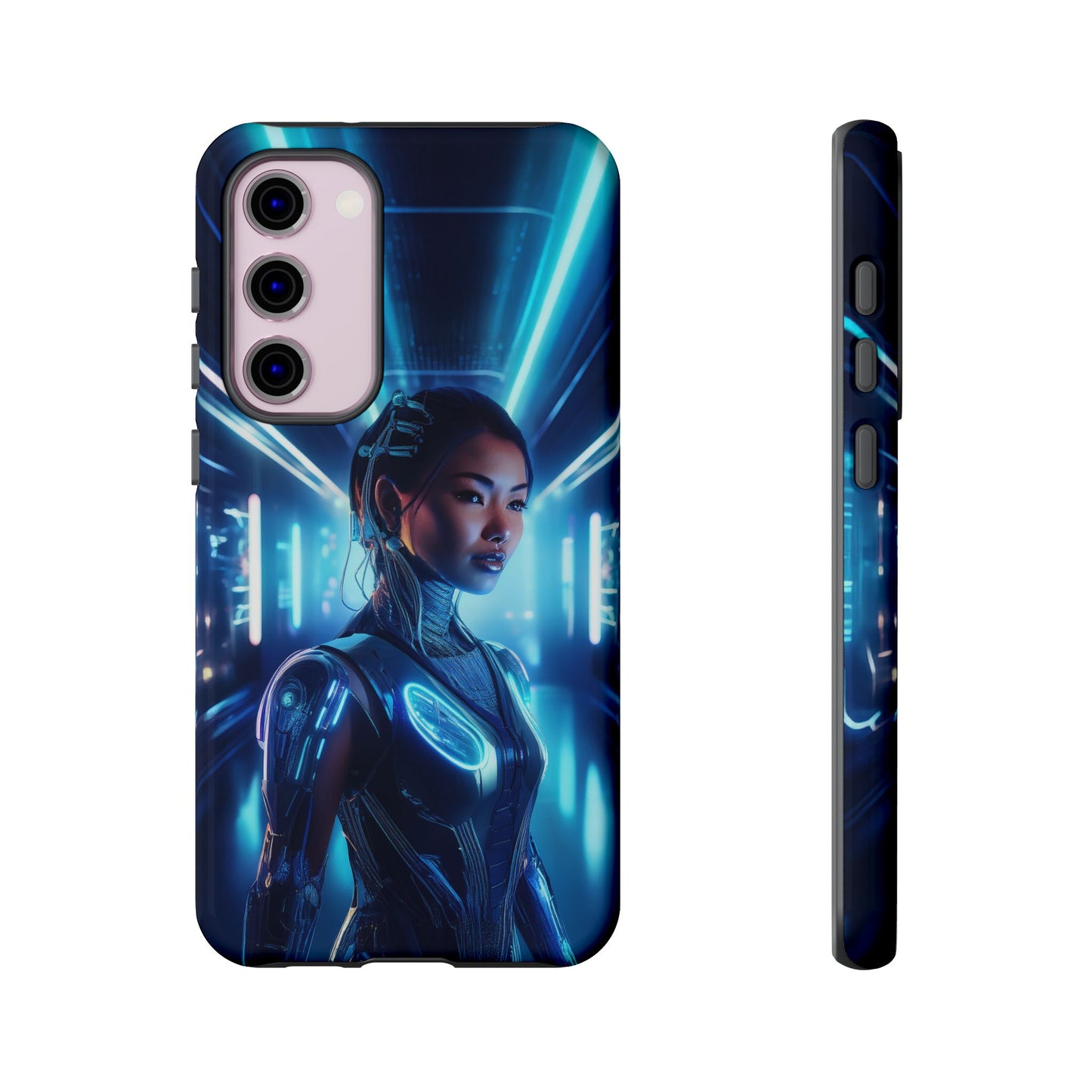 Futuristic Human Android Hybrid Cell Phone Case 004