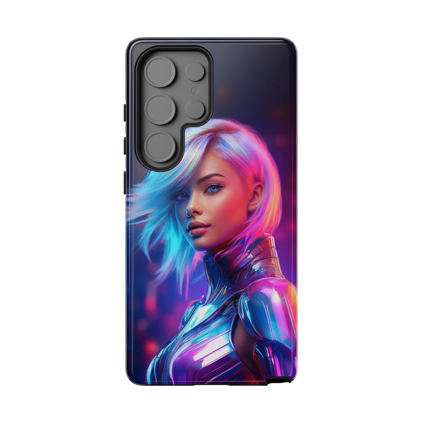 Futuristic Cyberpunk Female Cell Phone Case 028