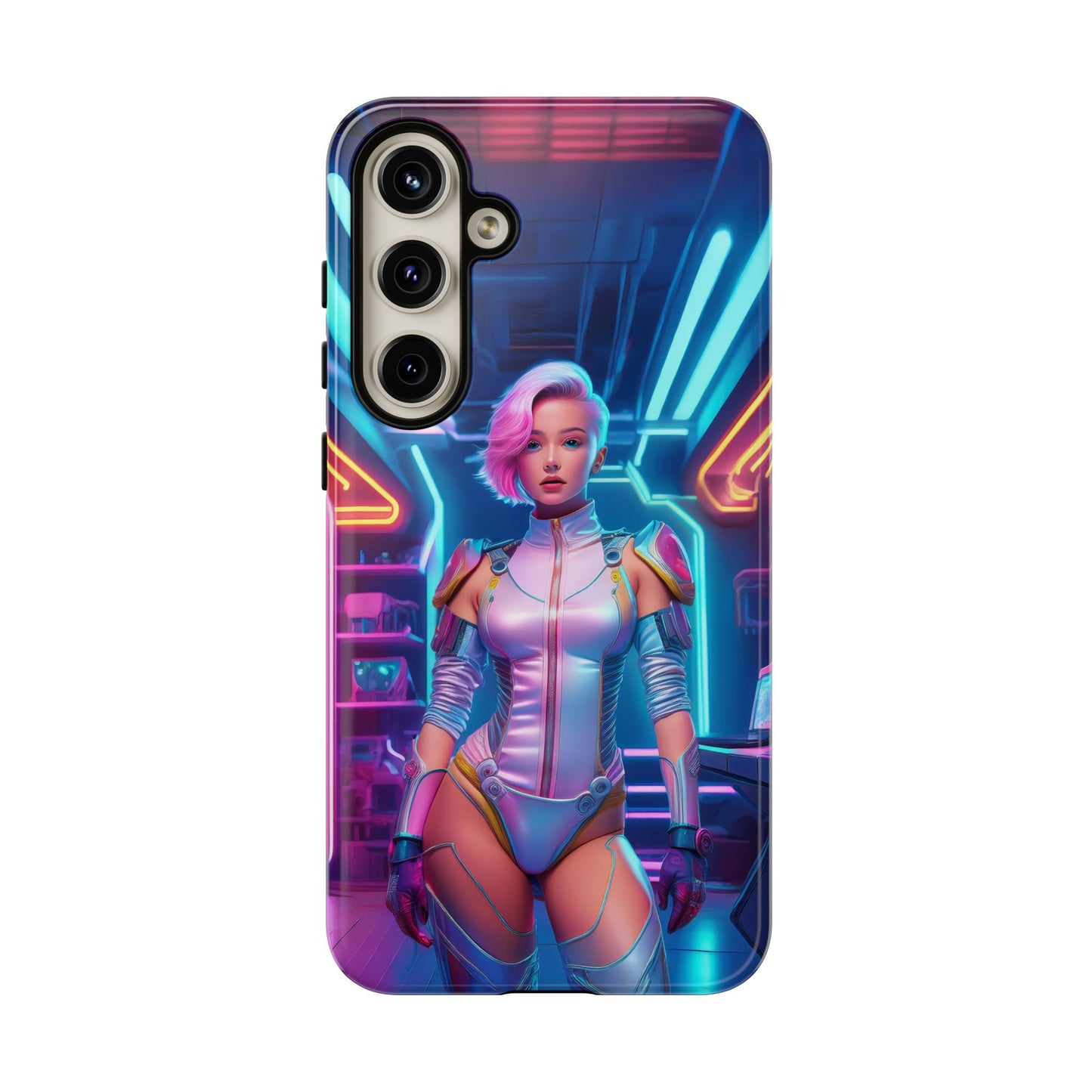 Futuristic Cyberpunk Female Cell Phone Case 002