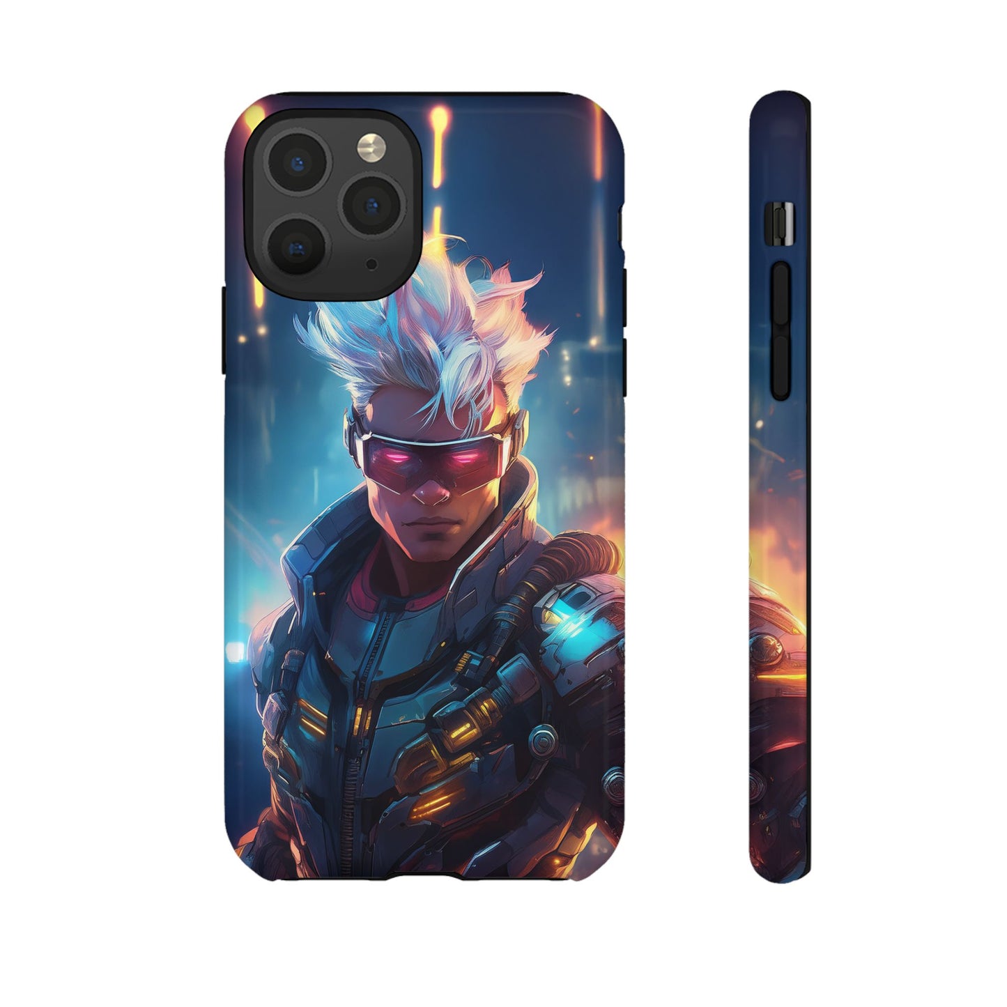 Futuristic Cyberpunk Male Cell Phone Case 018