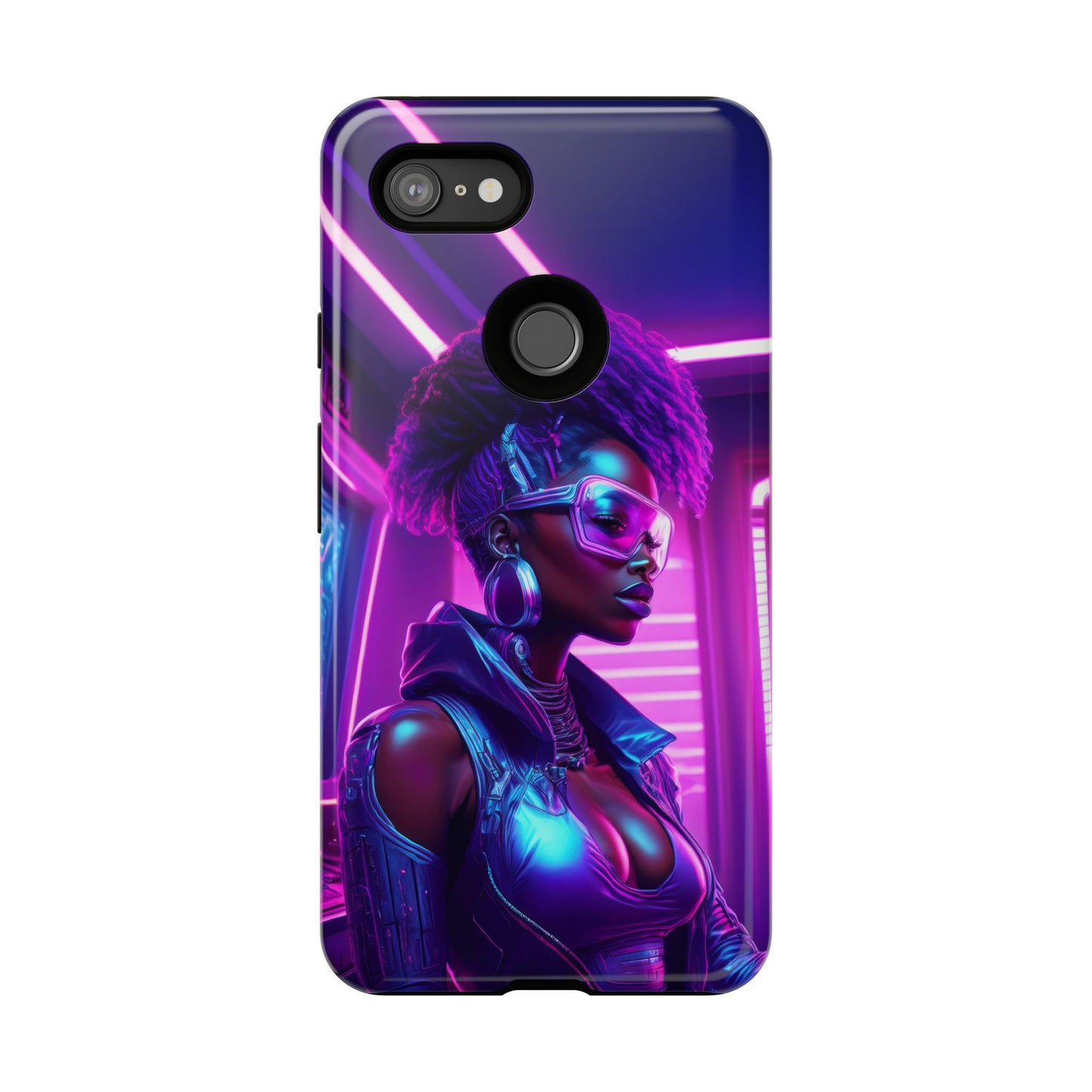 Futuristic Cyberpunk Female Cell Phone Case 004