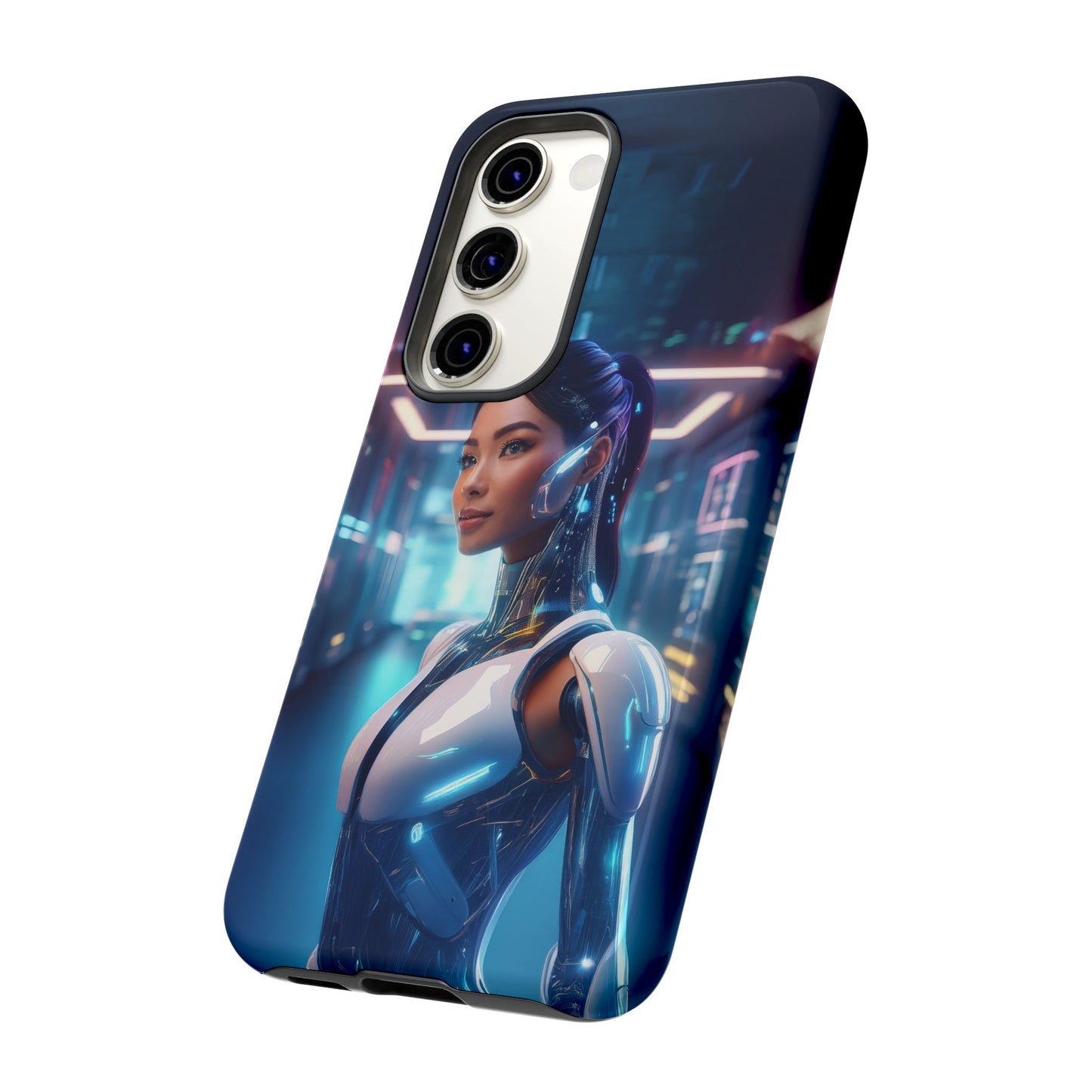 Futuristic Human Android Hybrid Cell Phone Case 005