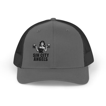 Sin City Angels Trucker Hat – Embroidered Vegas Girl Hat for Party Vibes
