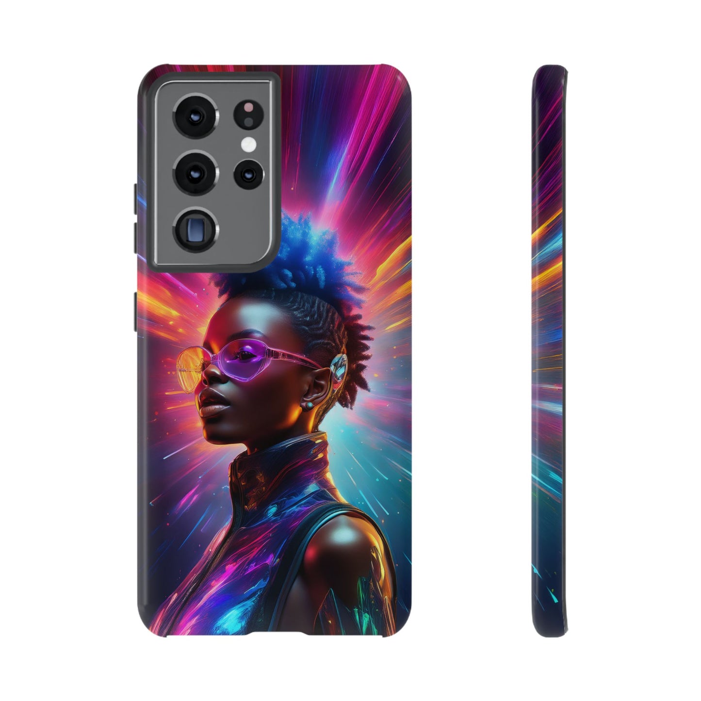 Futuristic Cyberpunk Female Cell Phone Case 026