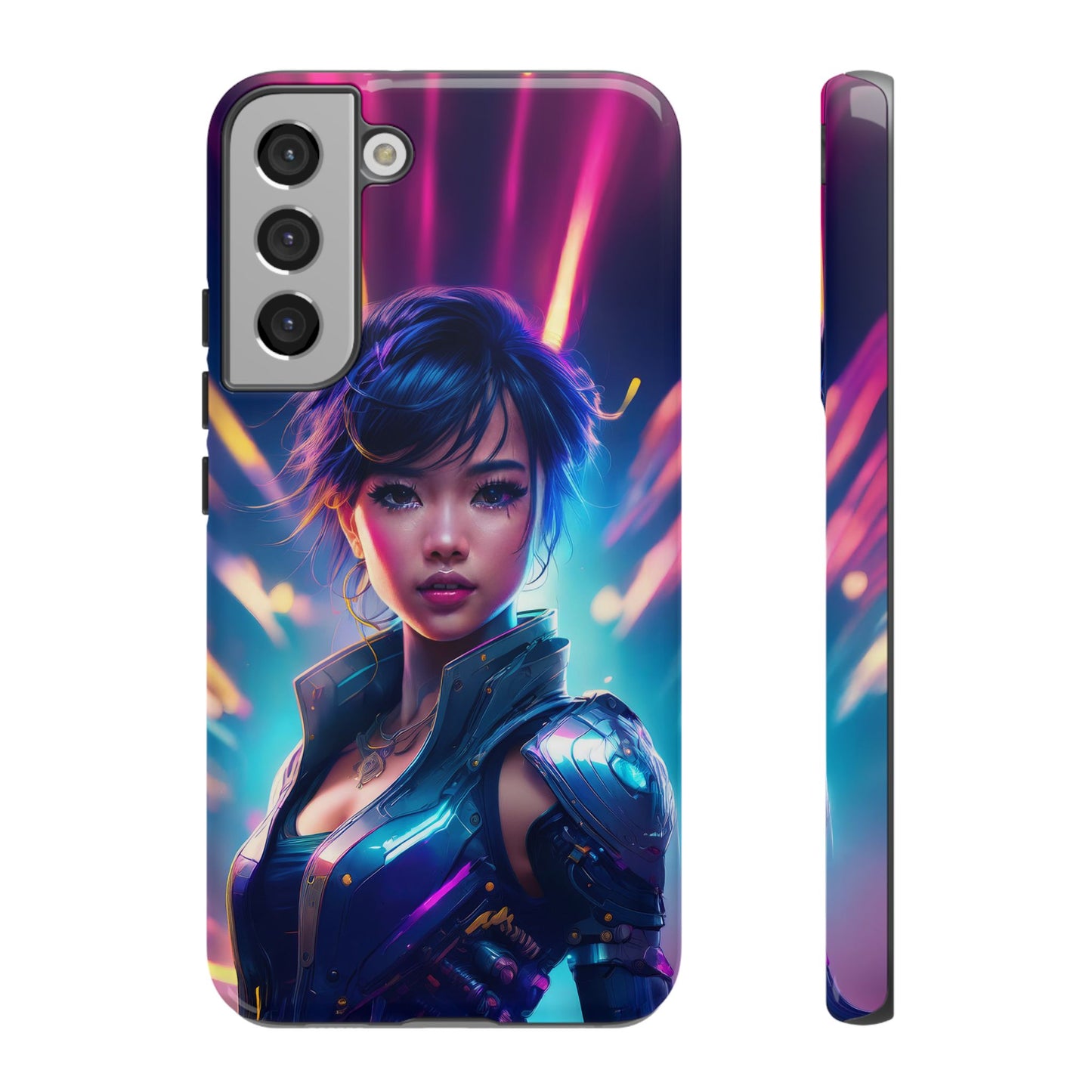 Futuristic Cyberpunk Female Cell Phone Case 024