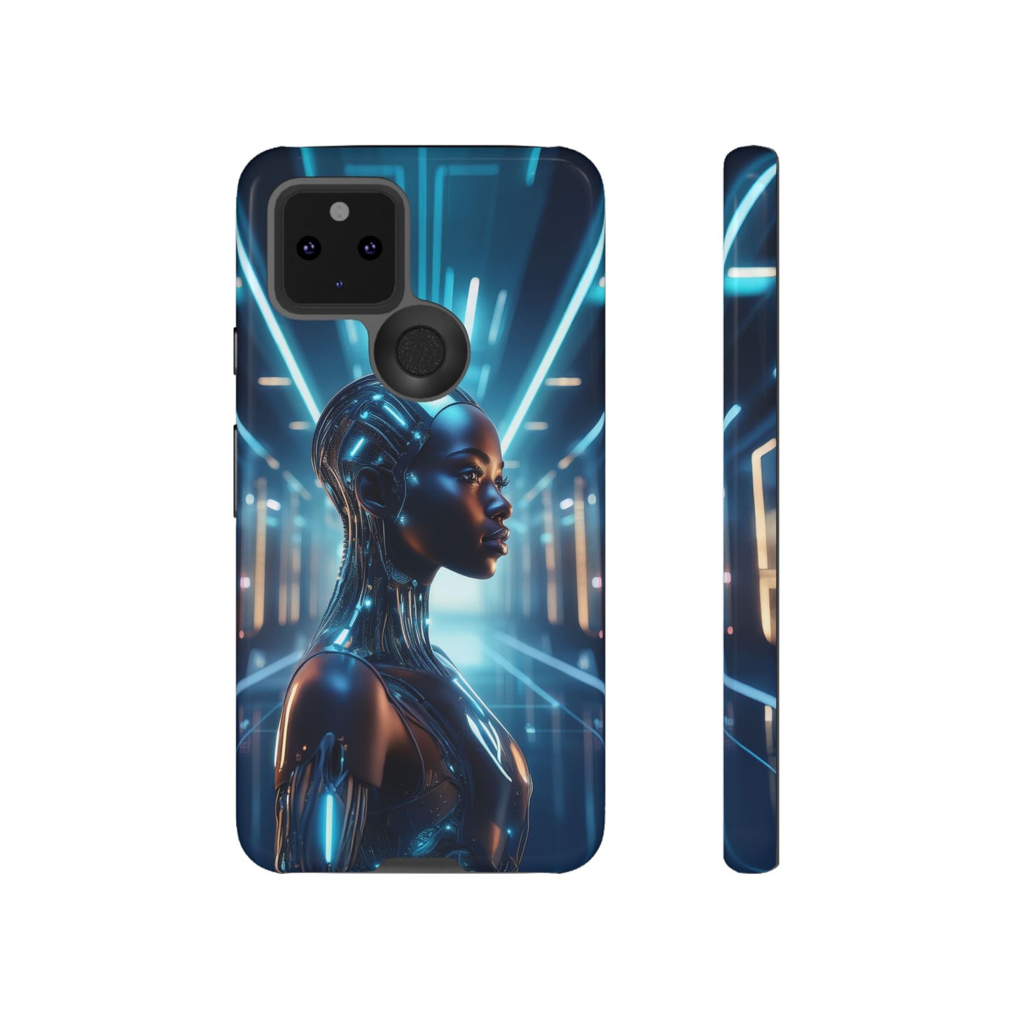 Futuristic Human Android Hybrid Cell Phone Case 003