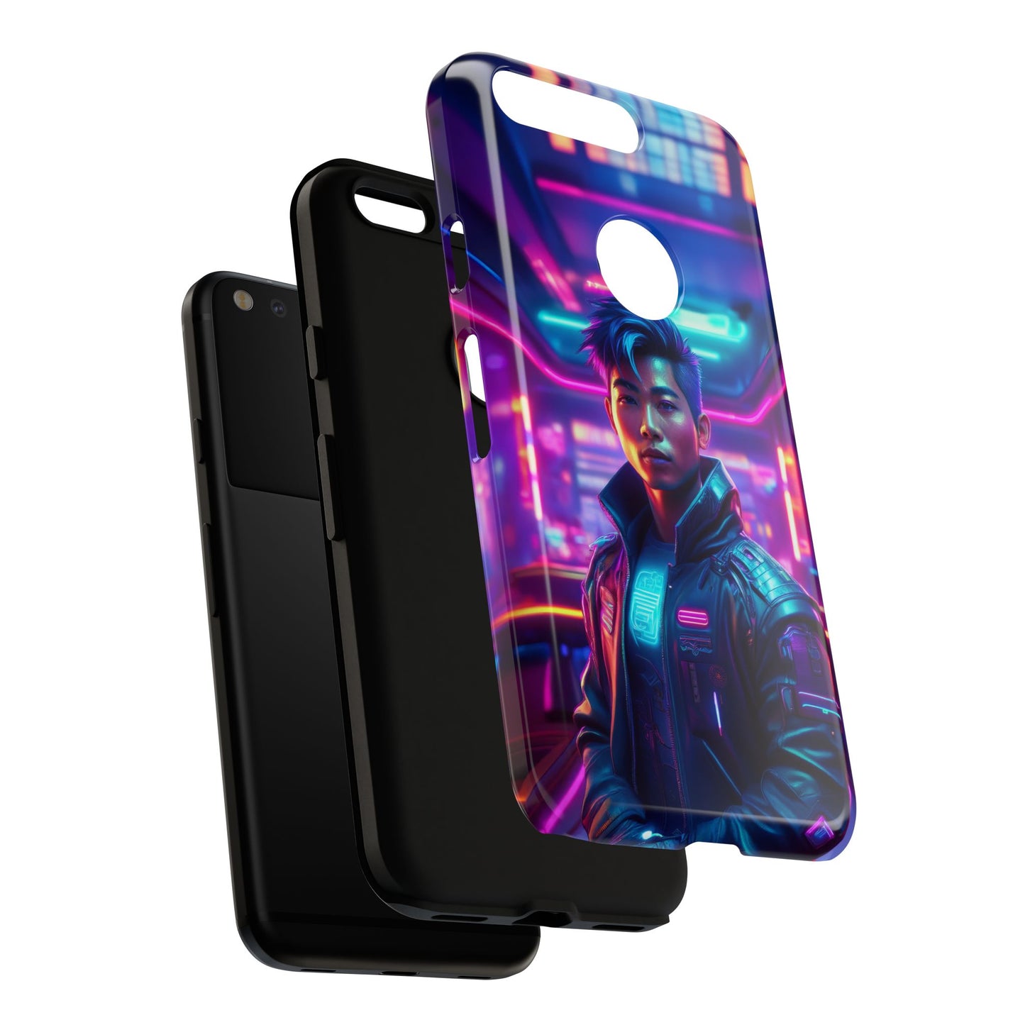 Futuristic Cyberpunk Male Cell Phone Case 012