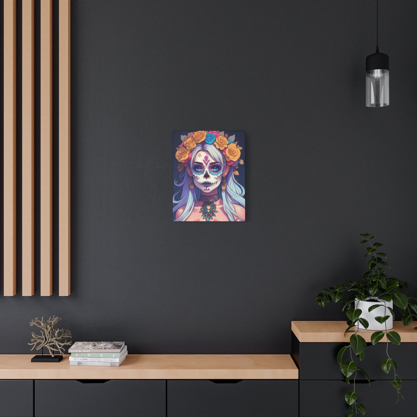 Dia de los Muertos Canvas Art | Day of the Dead - Stretched Matte Wall Decor 014