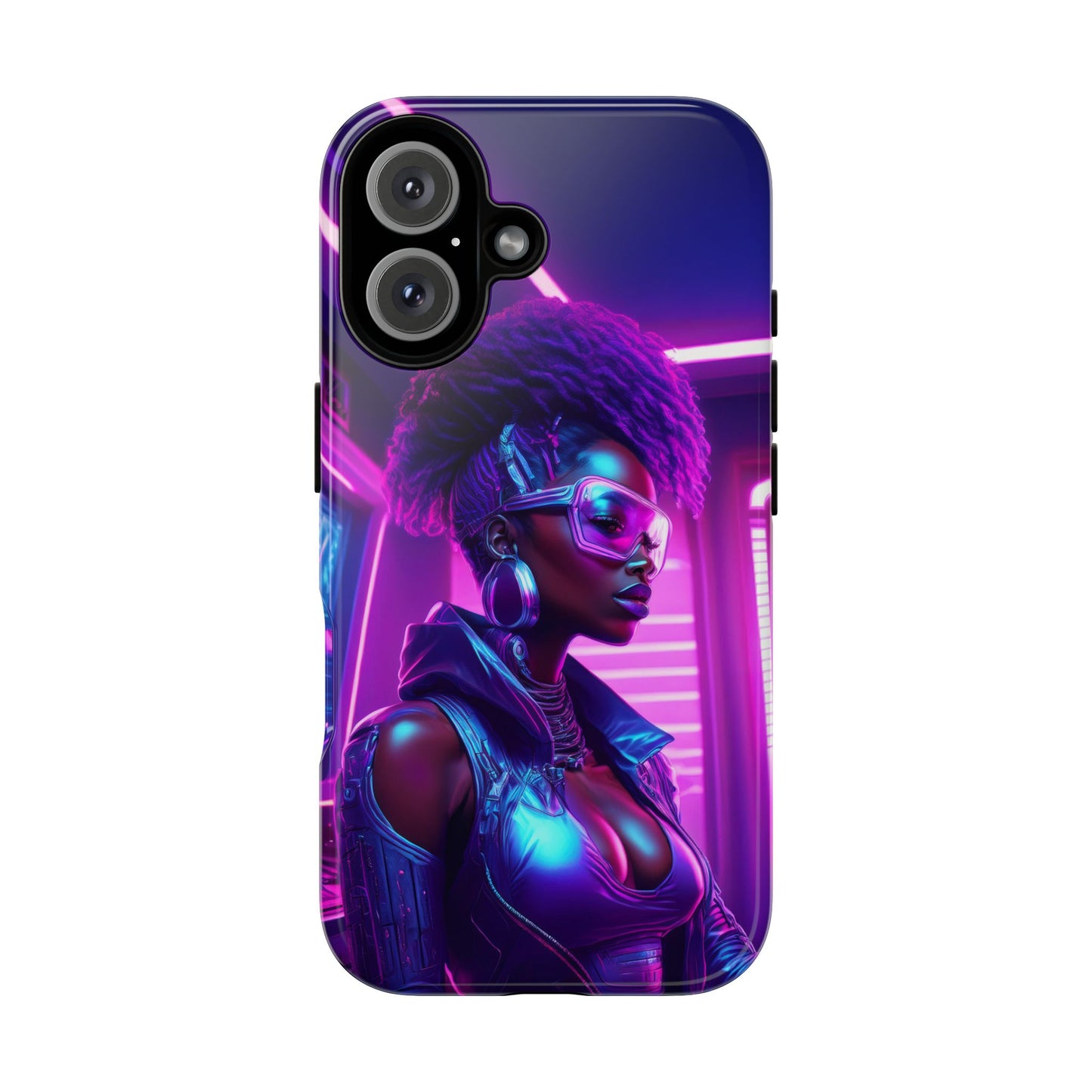 Futuristic Cyberpunk Female Cell Phone Case 004