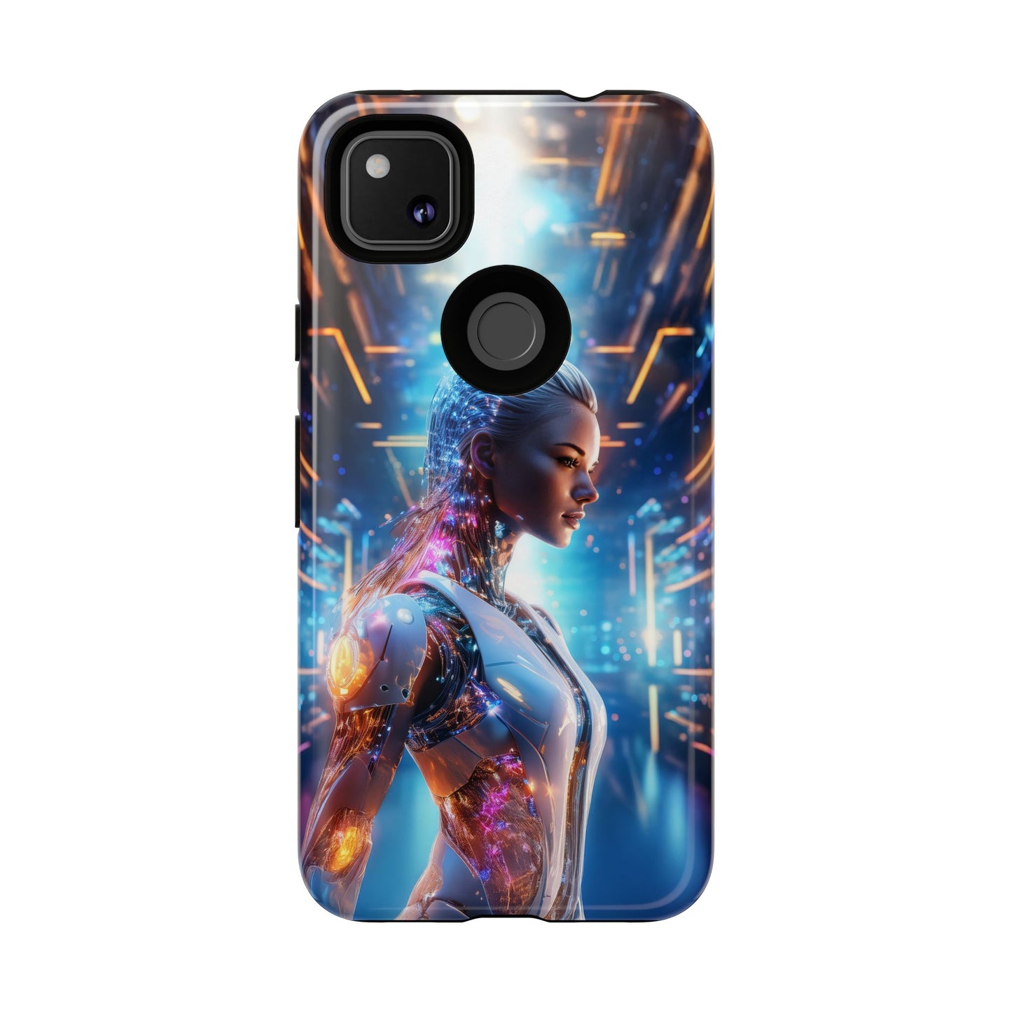 Futuristic Human Android Hybrid Cell Phone Case 008