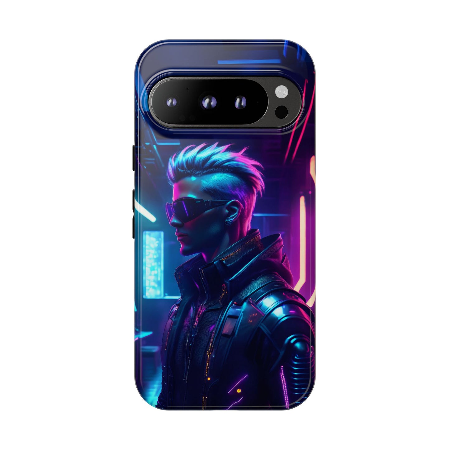 Futuristic Cyberpunk Male Cell Phone Case 002