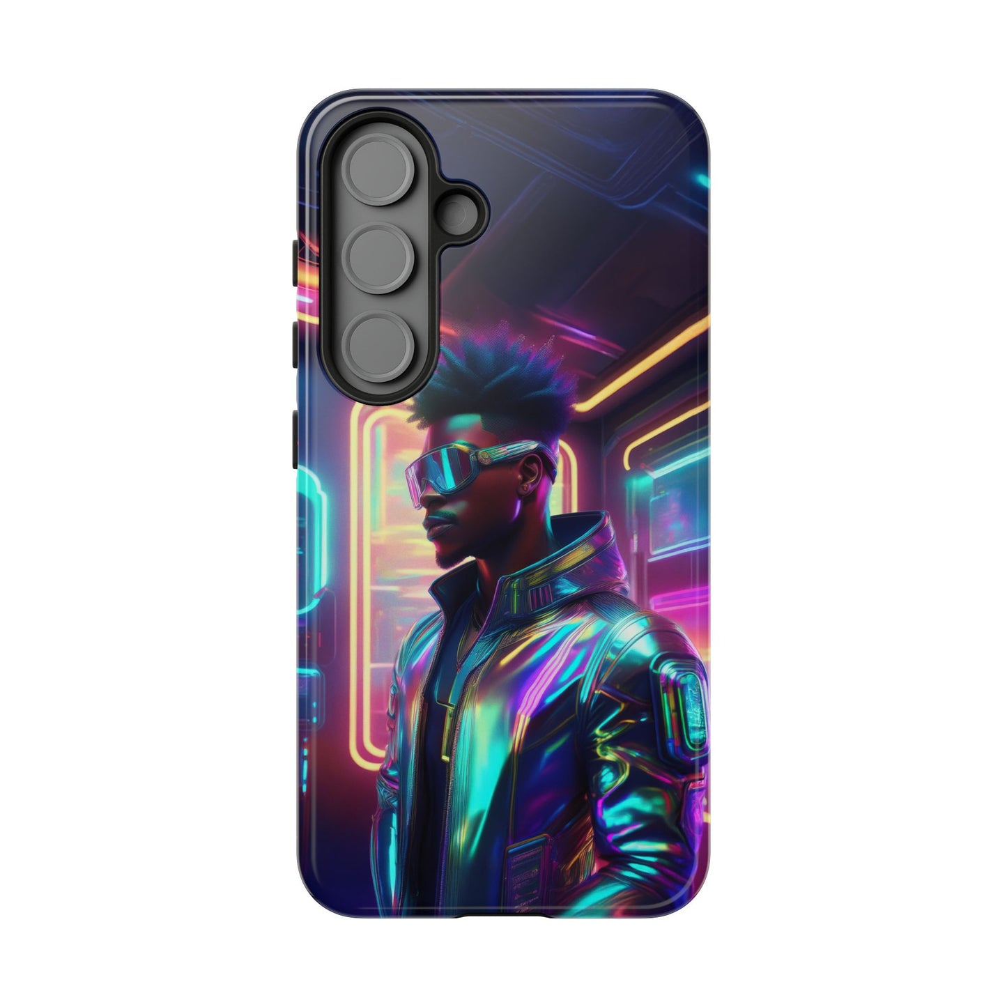 Futuristic Cyberpunk Male Cell Phone Case 004