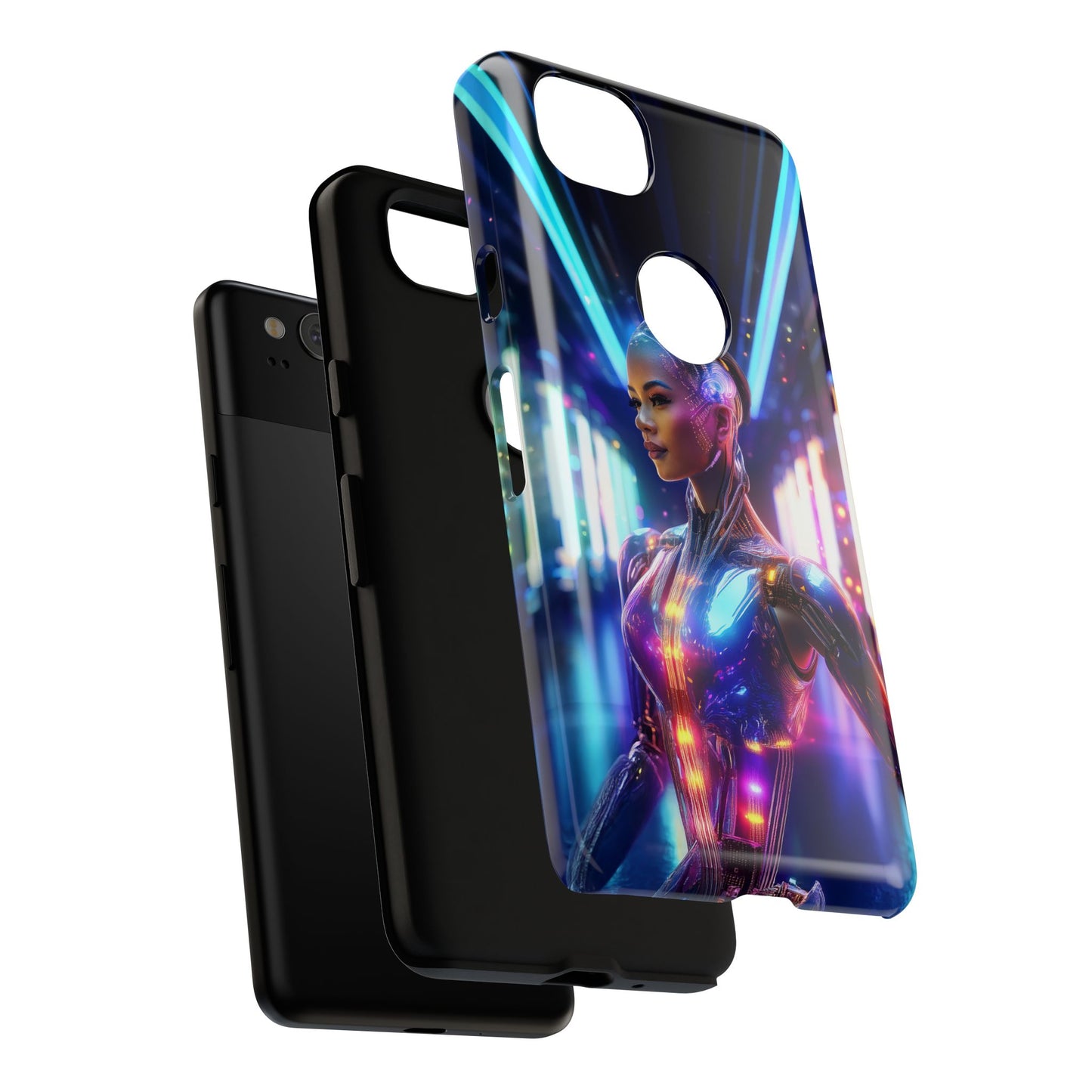 Futuristic Human Android Hybrid Cell Phone Case 010