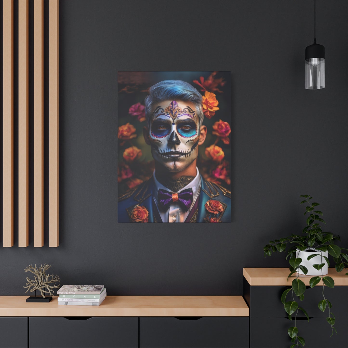 Dia de los Muertos Canvas Art | Day of the Dead - Stretched Matte Wall Decor 001