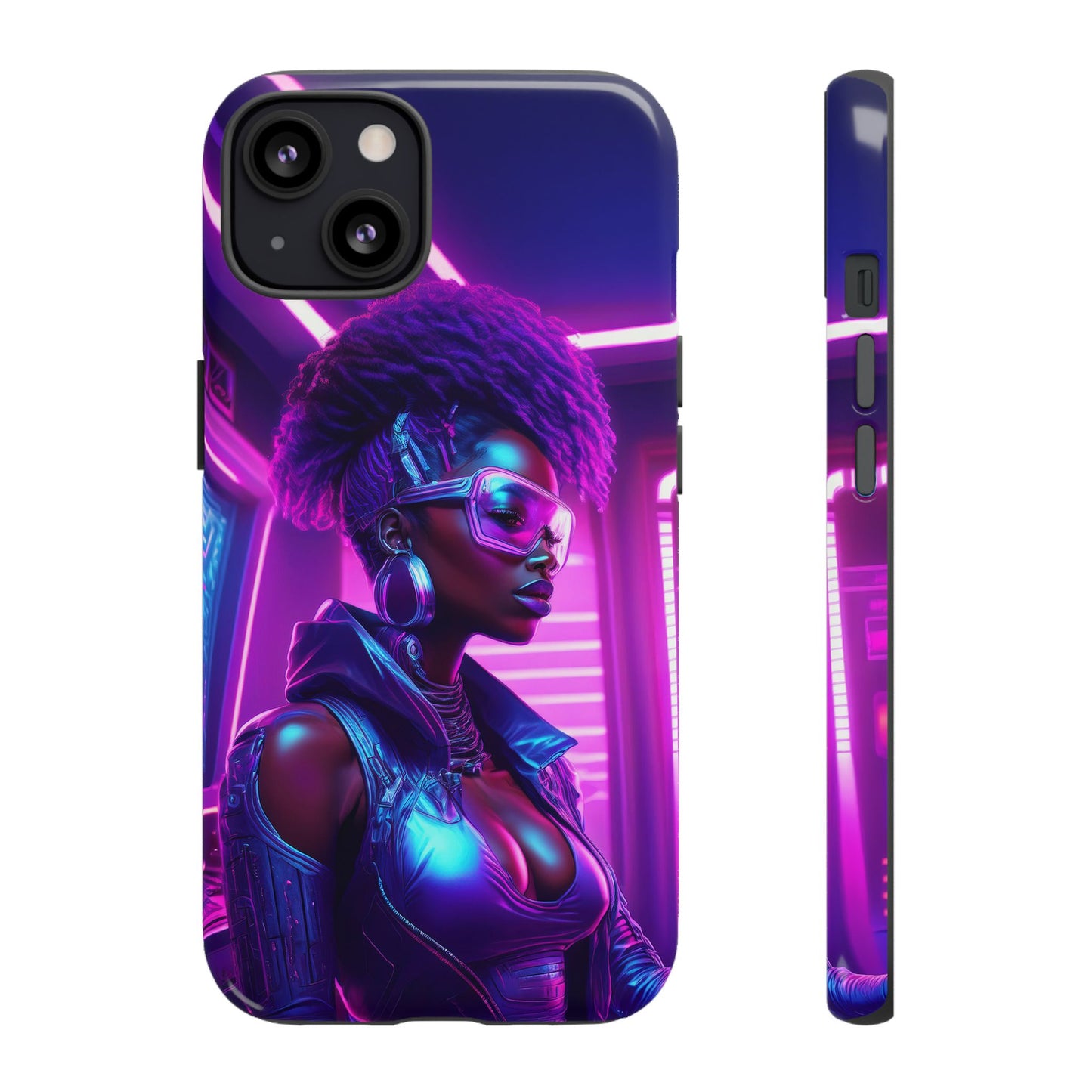 Futuristic Cyberpunk Female Cell Phone Case 004