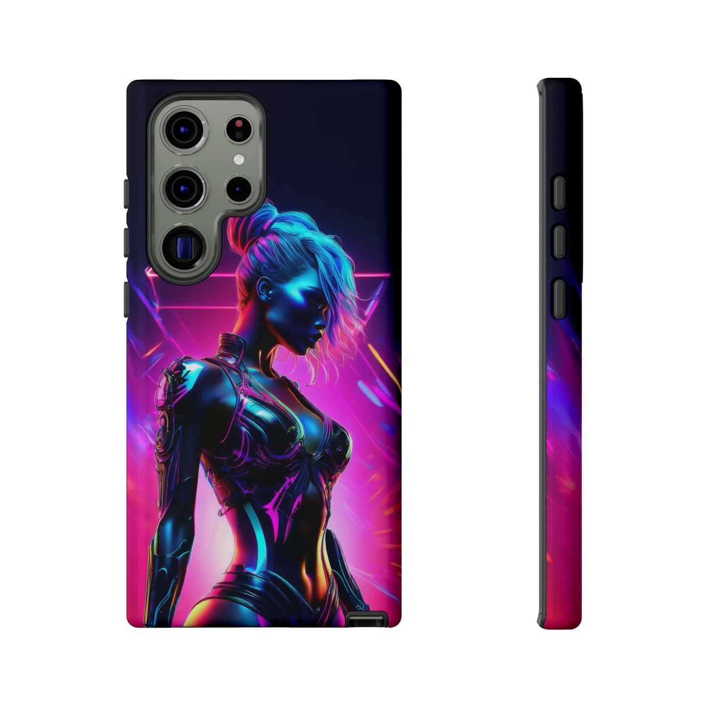 Futuristic Cyberpunk Female Cell Phone Case 017