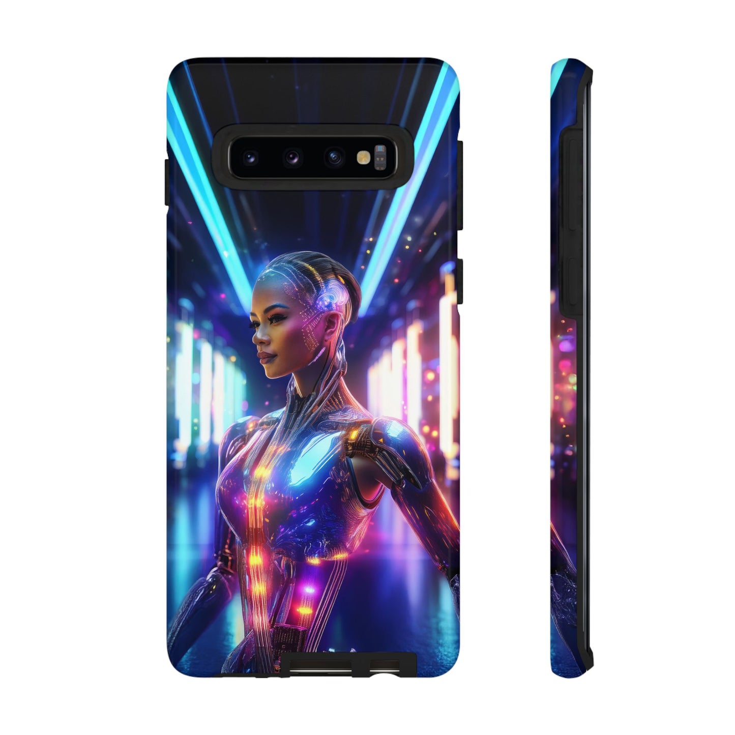 Futuristic Human Android Hybrid Cell Phone Case 010