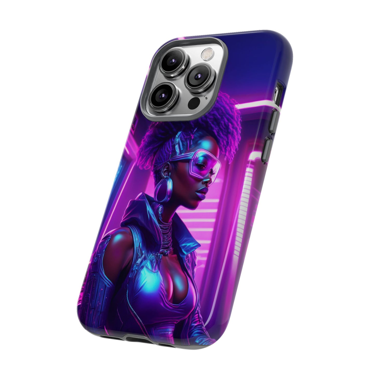 Futuristic Cyberpunk Female Cell Phone Case 004