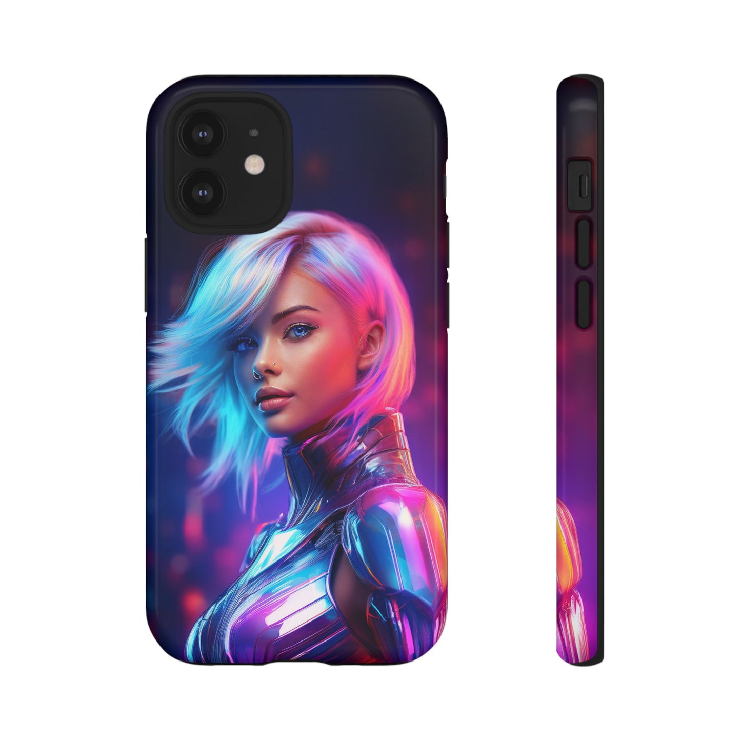 Futuristic Cyberpunk Female Cell Phone Case 028