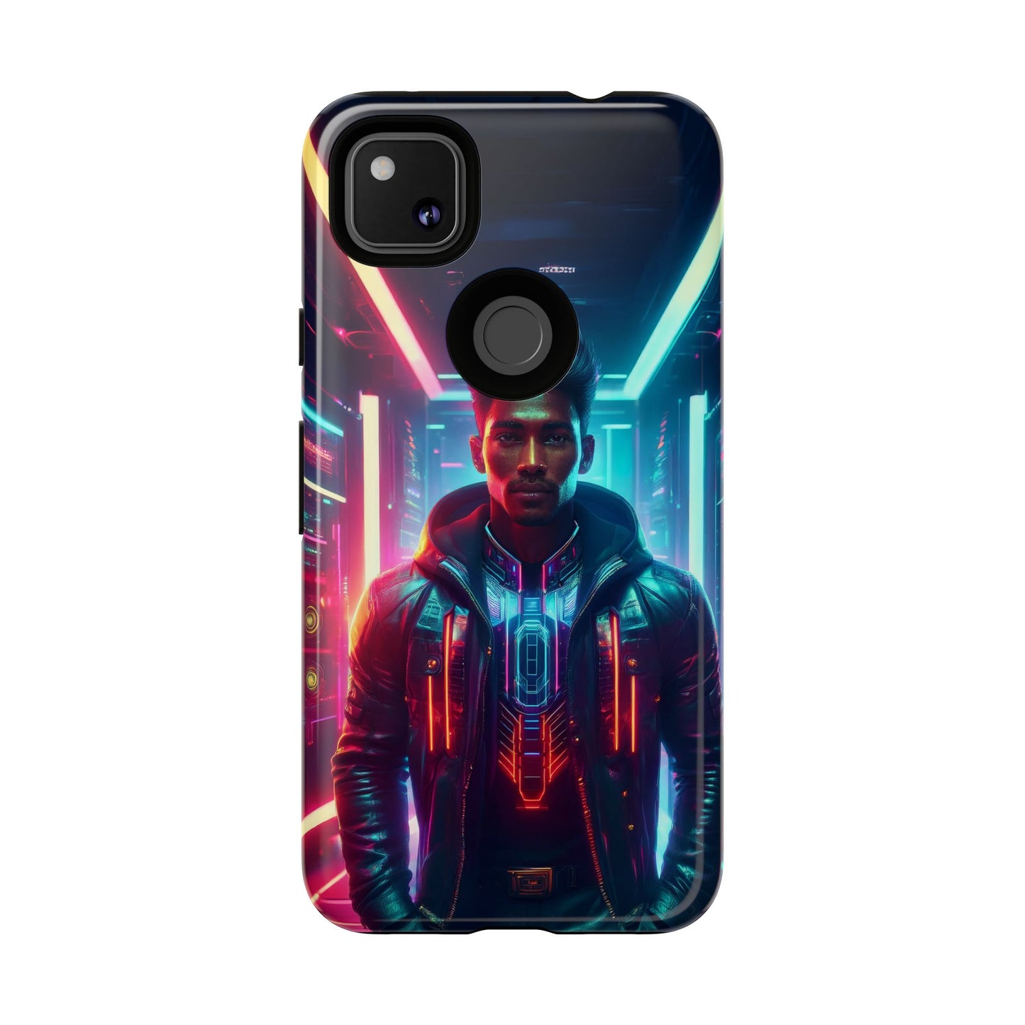 Futuristic Cyberpunk Male Cell Phone Case 001