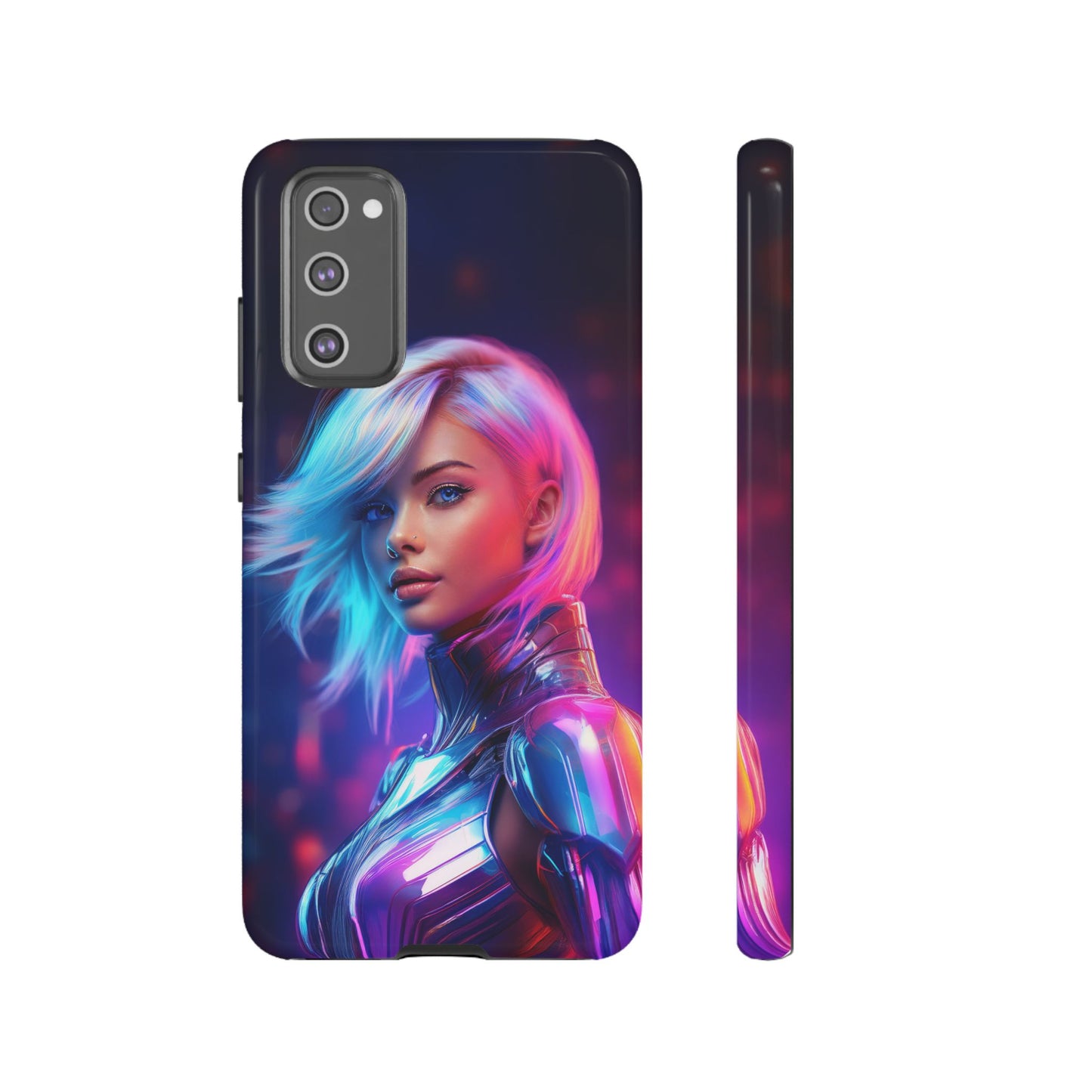 Futuristic Cyberpunk Female Cell Phone Case 028