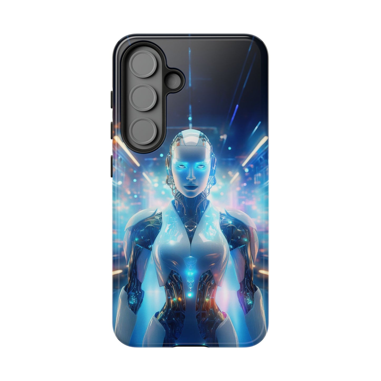 Futuristic Human Android Hybrid Cell Phone Case 012