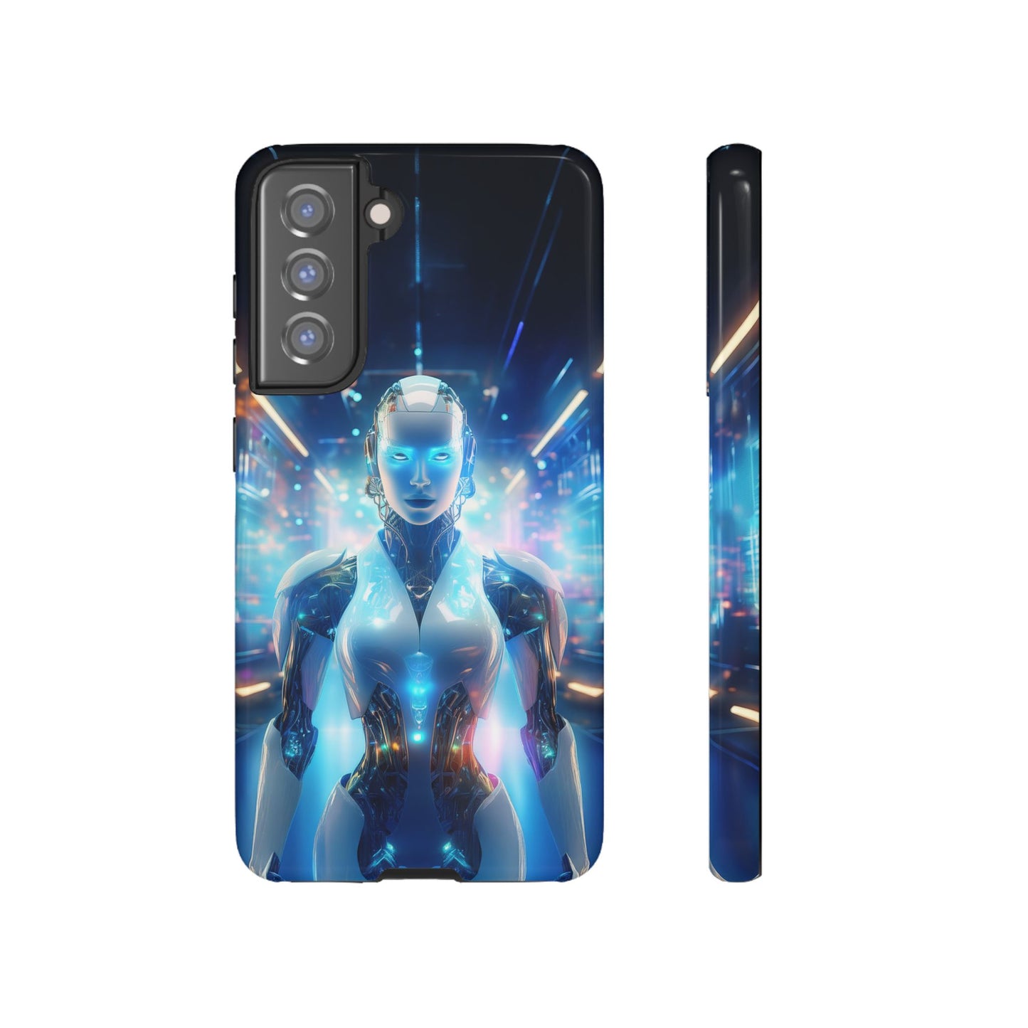 Futuristic Human Android Hybrid Cell Phone Case 012