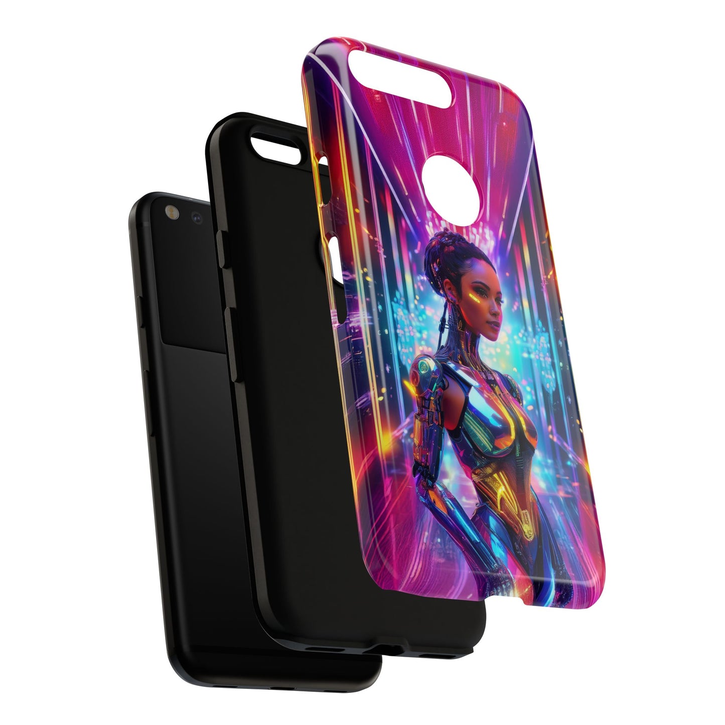 Futuristic Human Android Hybrid Cell Phone Case 006