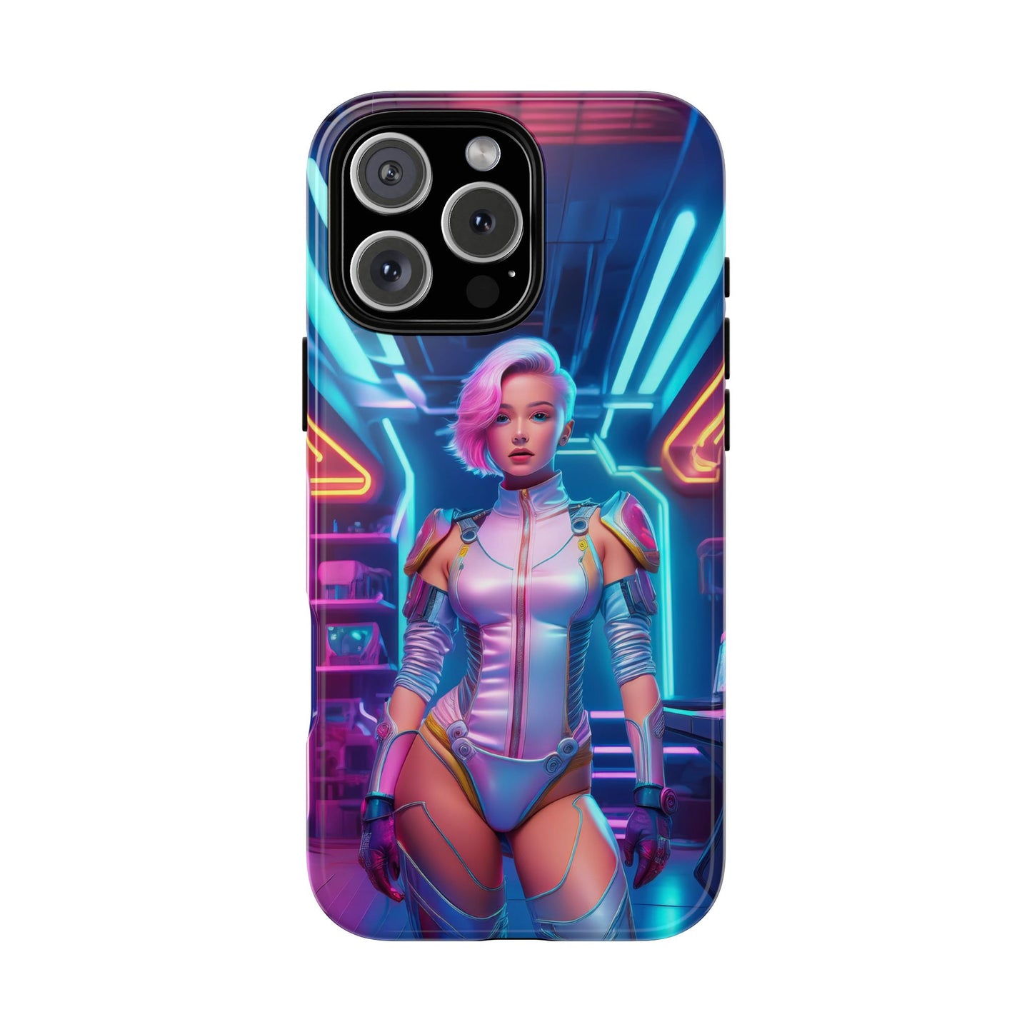 Futuristic Cyberpunk Female Cell Phone Case 002