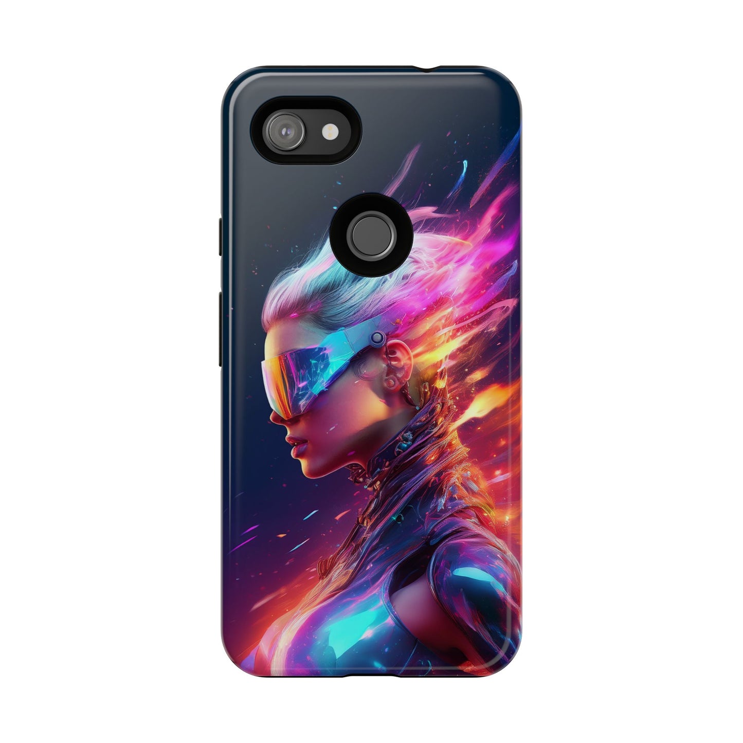 Futuristic Cyberpunk Female Cell Phone Case 025